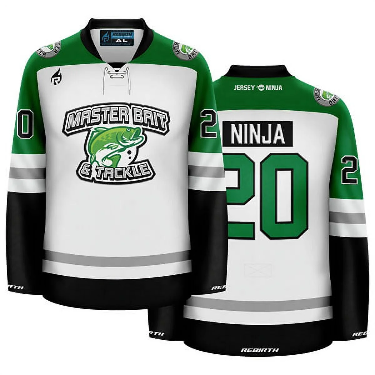 Master Bait & Tackle Funny Hockey Jersey