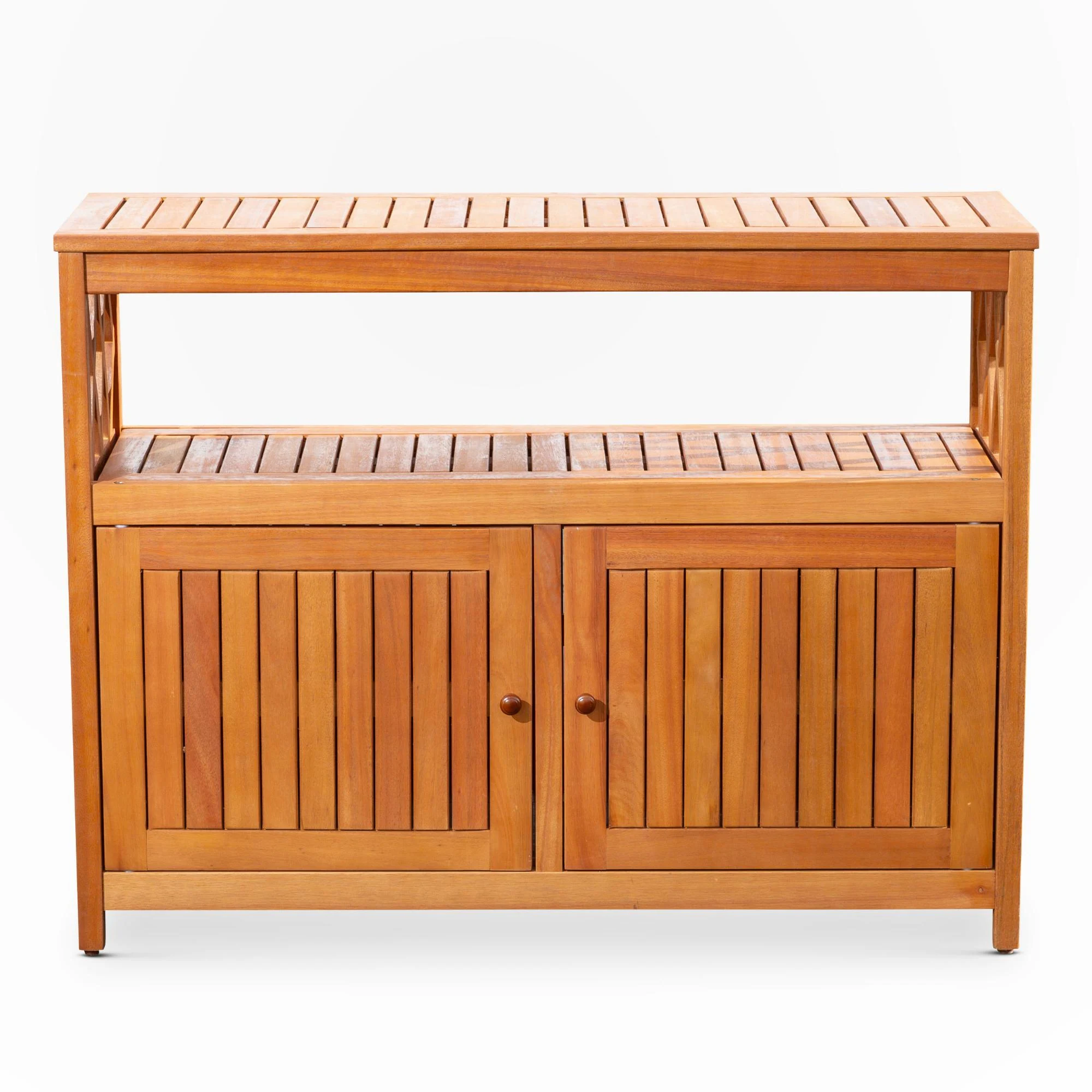 Eucalyptus Outdoor Sideboard Buffet Table - Texas Outlet