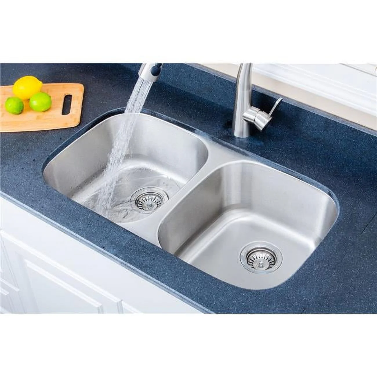 Wells Sinkware  Undermount Double Bowl Stainless Steel Kitchen Sink - Sink Only