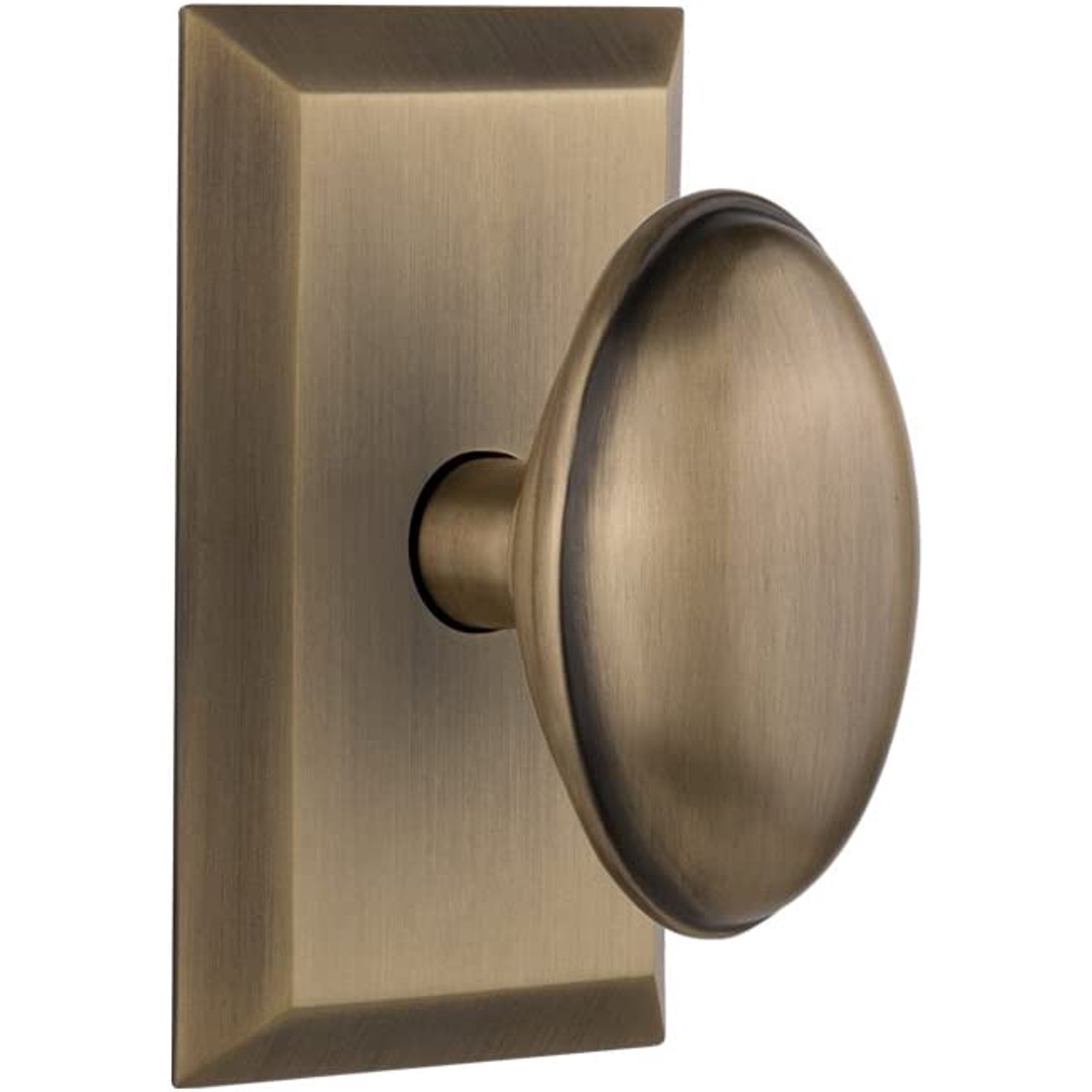 HAOQINGANTE Warehouse Studio Plate with Homestead Knob, Passage - 2.375