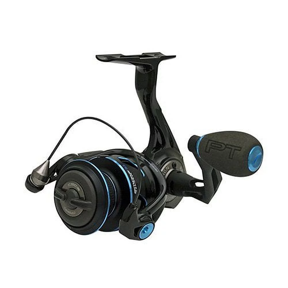 Quantum Smoke Saltwater Spinning Fishing Reel, Size 50 Reel, Changeable Right- or Left-Hand Retrieve, Continuous Anti-Reverse Clutch with NiTi Indestructible Bail, SCR Alloy Frame, Black