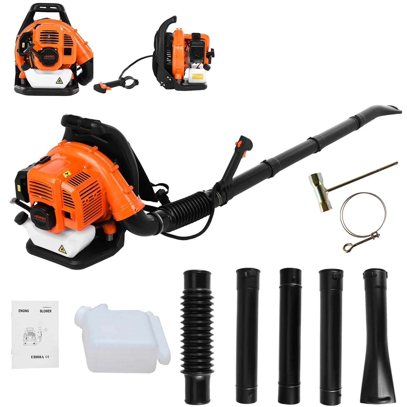 Walmart Deals Hardware Tools,Backpack Leaf Blower, 63cc 2-Cycle Gas Leaf Blower, 650 CFM Cordless Handheld Leaf Blower with Nozzle Extension for Care, Snow Debris and Dus-t Removalby Anikagwuef