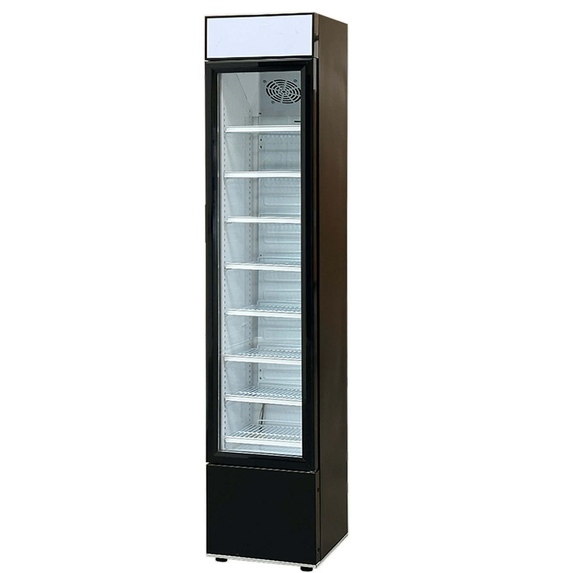 NSF Commercial Narrow glass door refrigerator SC105B