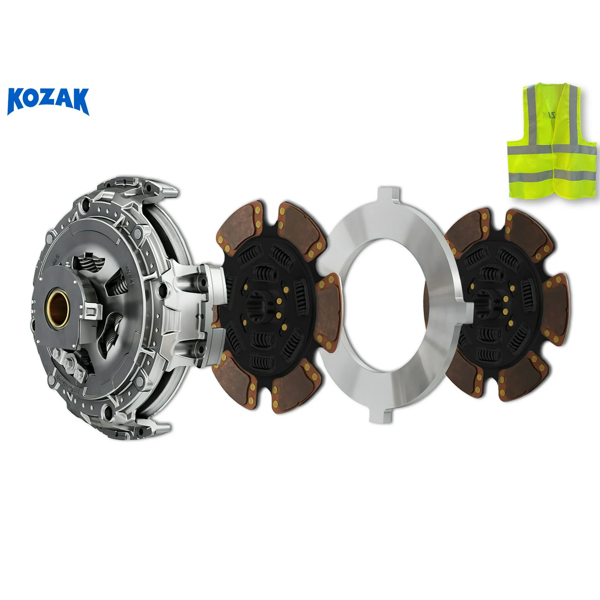 Complete Manual Adjust Clutch Assembly (Part# 108925-20AM) 2 Plate 15.5 Inch Clutch for 2