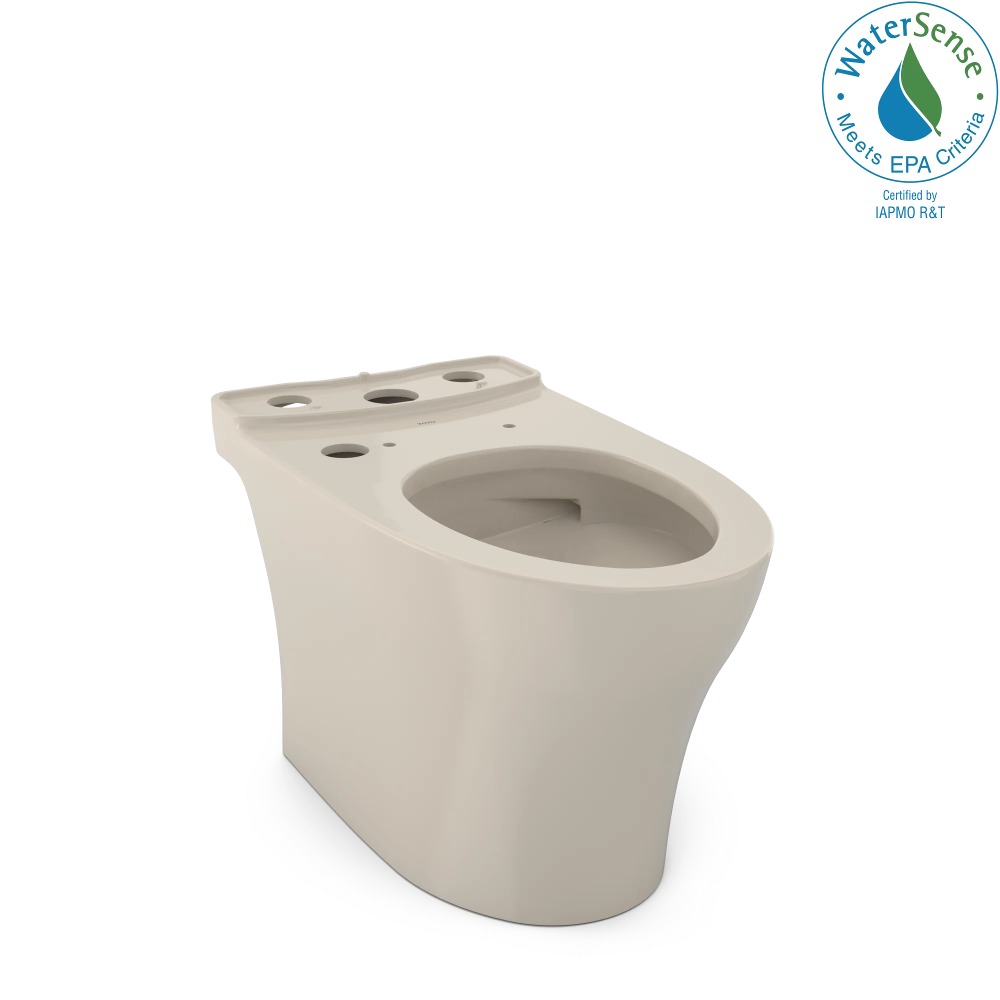 TOTO Aquia IV WASHLET+ Elongated Skirted Toilet Bowl with CEFIONTECT, Bone - CT446CEGNT40#03
