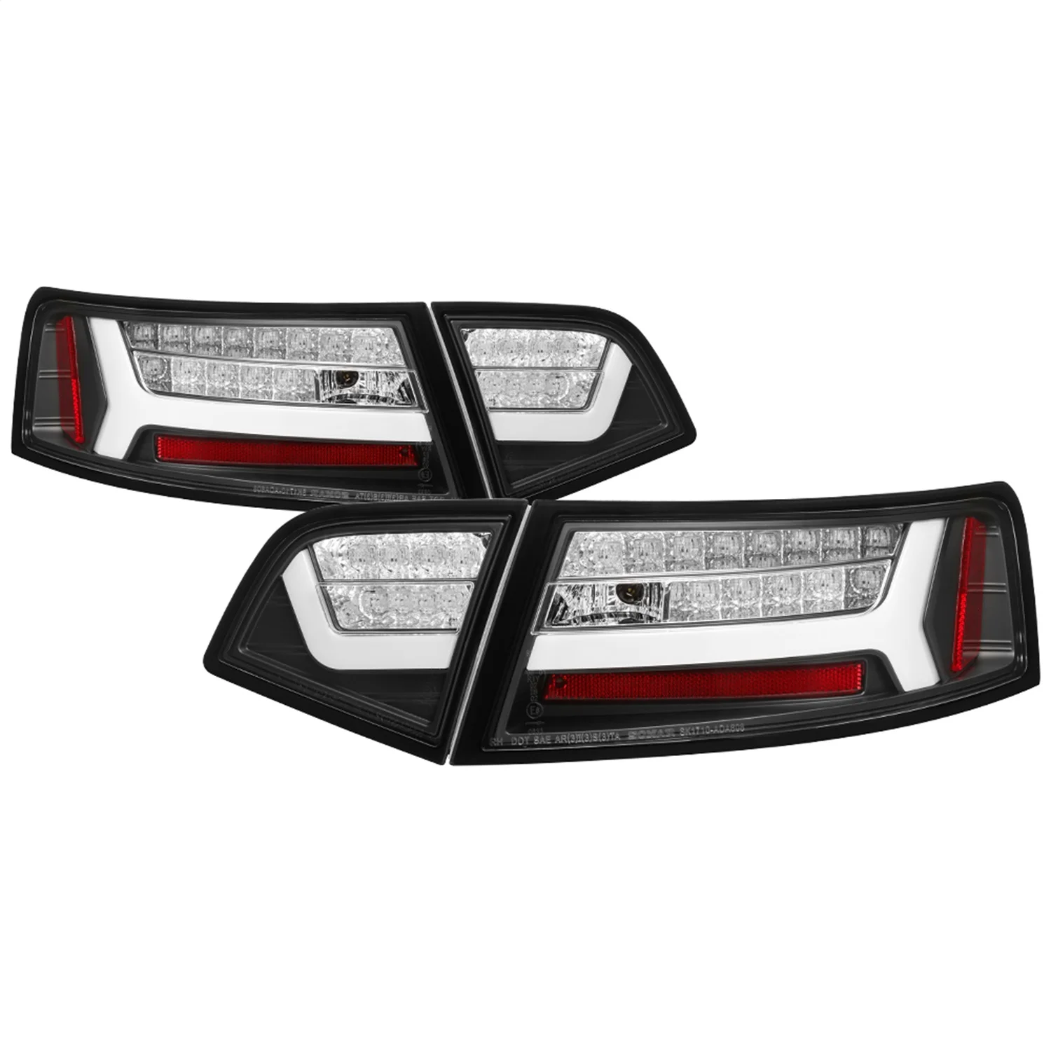 Spyder  LED Tail Lights for 2009-2012 Audi A6, Black