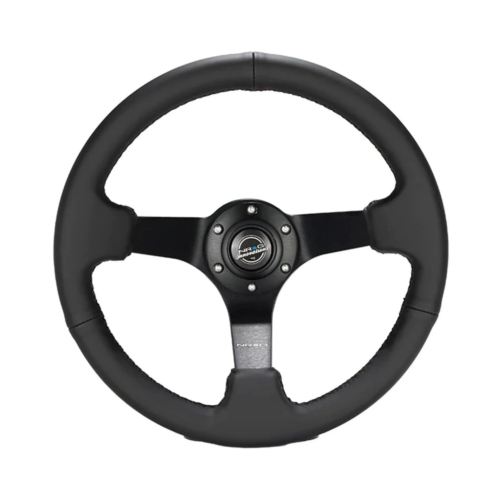 NRG Innovations NRG-RST-033BK-R Reinforced Steering Wheel 330mm Sport Leather Racing (3
