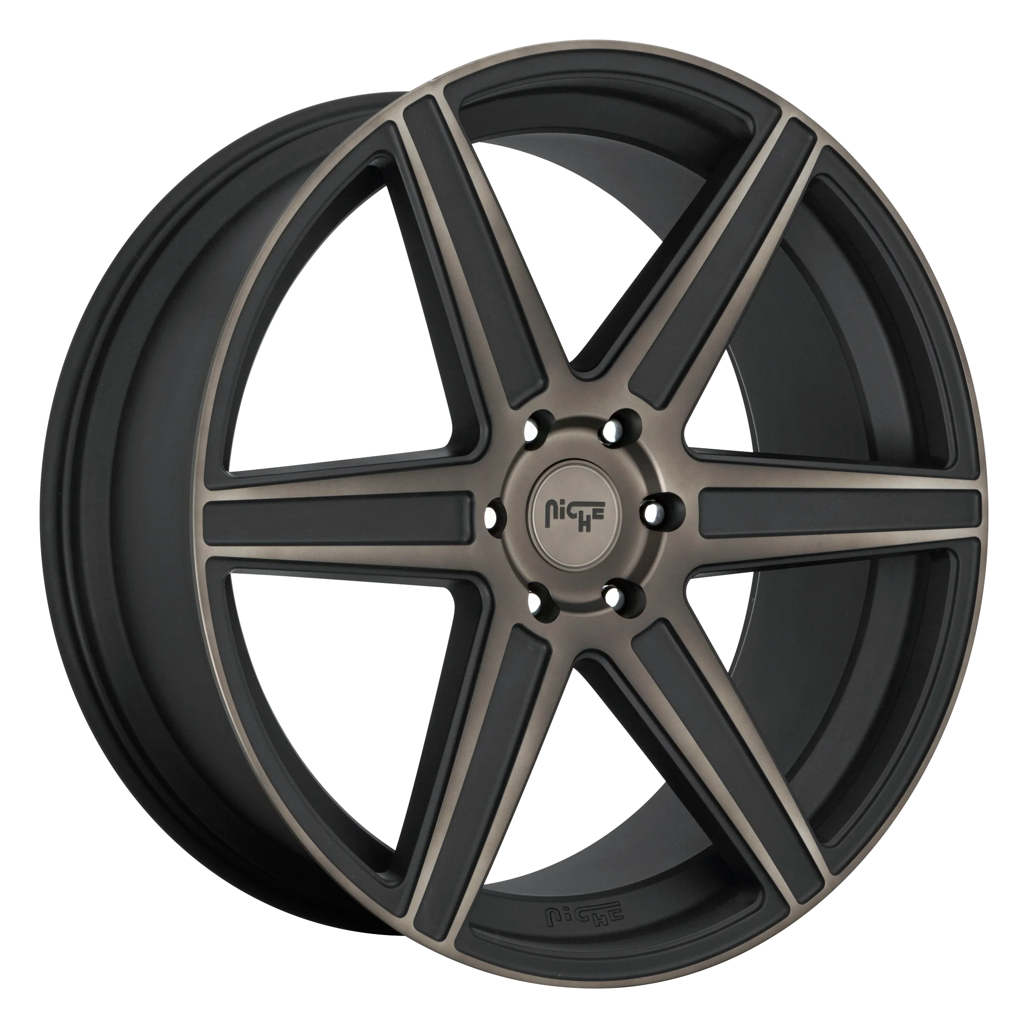 Niche M236 Carina 20X9 5X115 18Et 71.5Cb Matte Machined Double Dark Tint Wheel