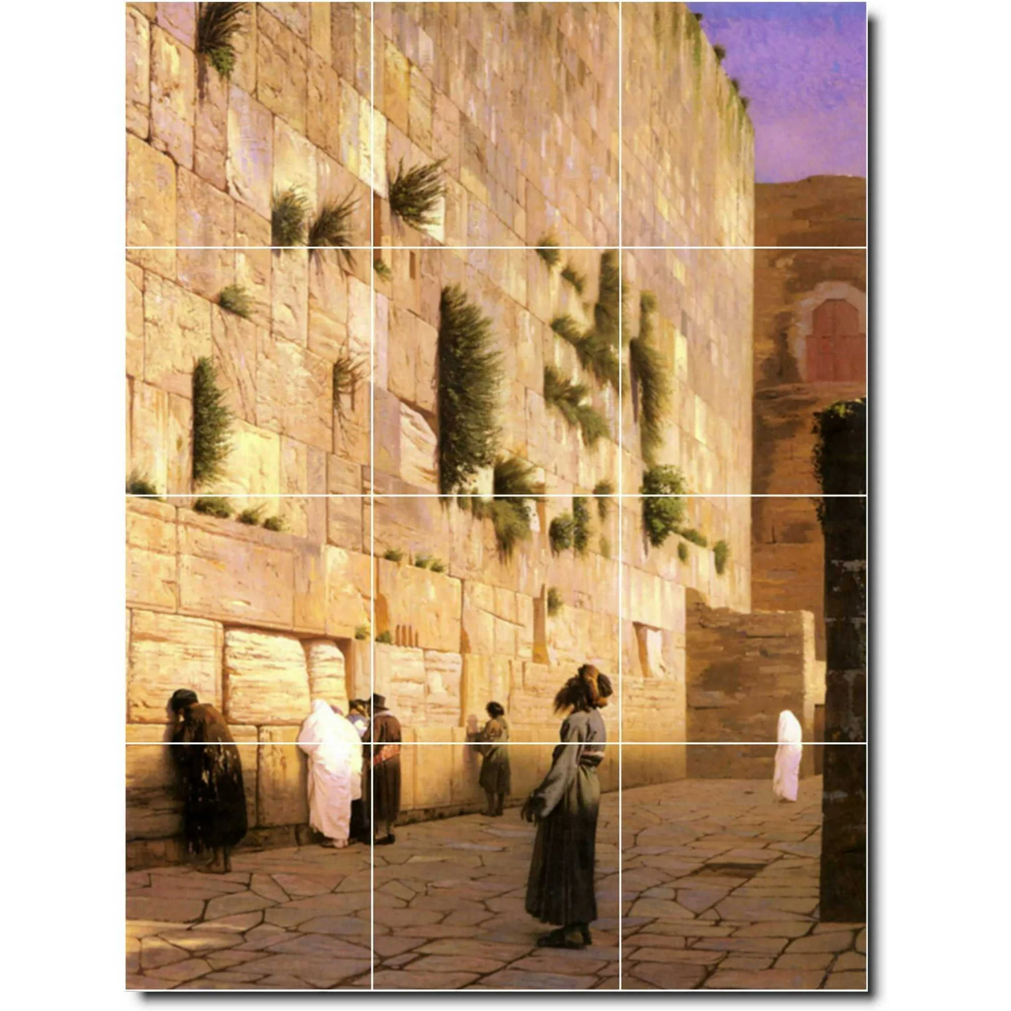 Ceramic Tile Mural-Jean Gerome Historical Backsplash Tile Mural 15. 36