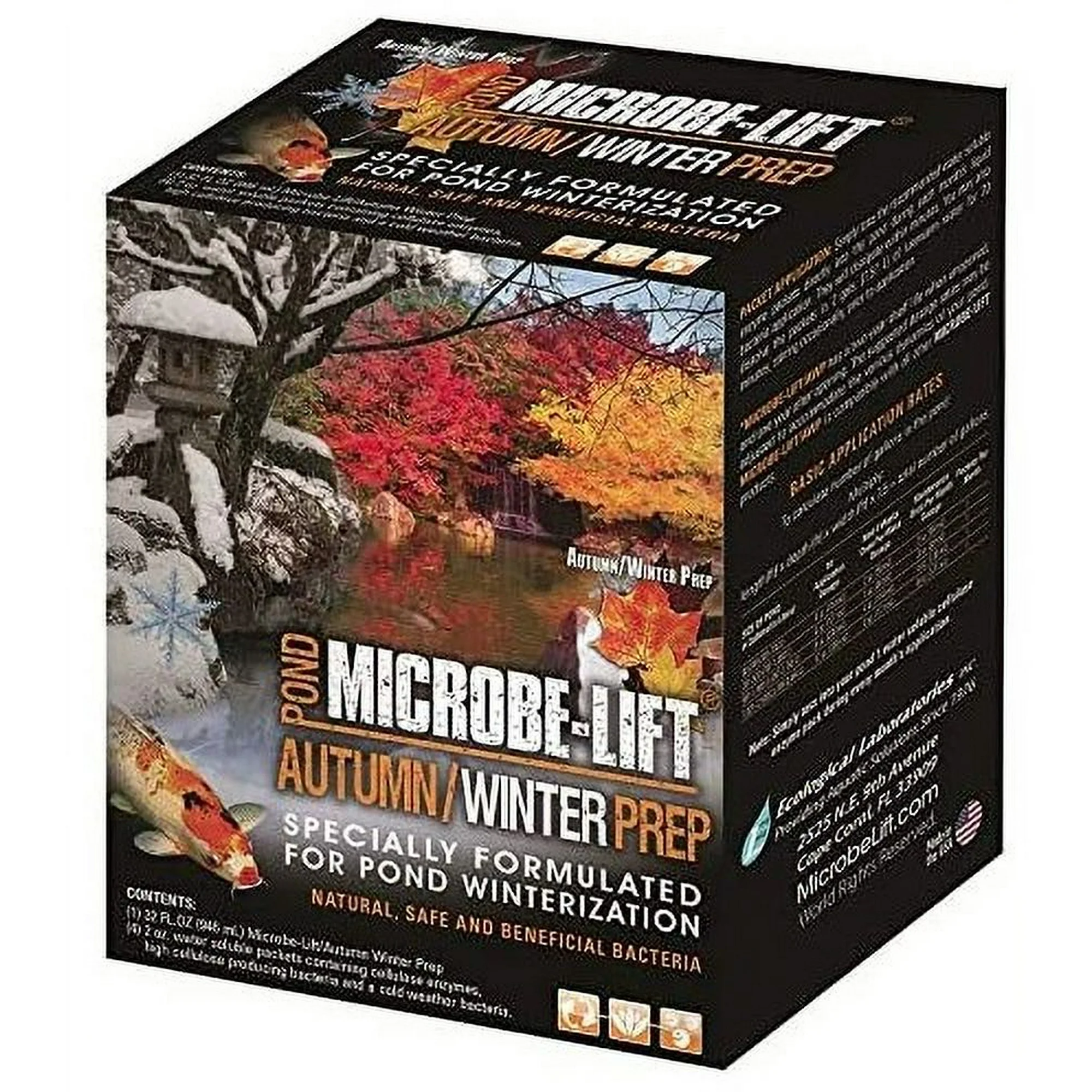 3 Pack Microbe-Lift Autumn and Winter Prep Pond Water Treatment [Pond Water Clarifiers, Bulk Pond Supplies, Microbe-Lift] 3 count