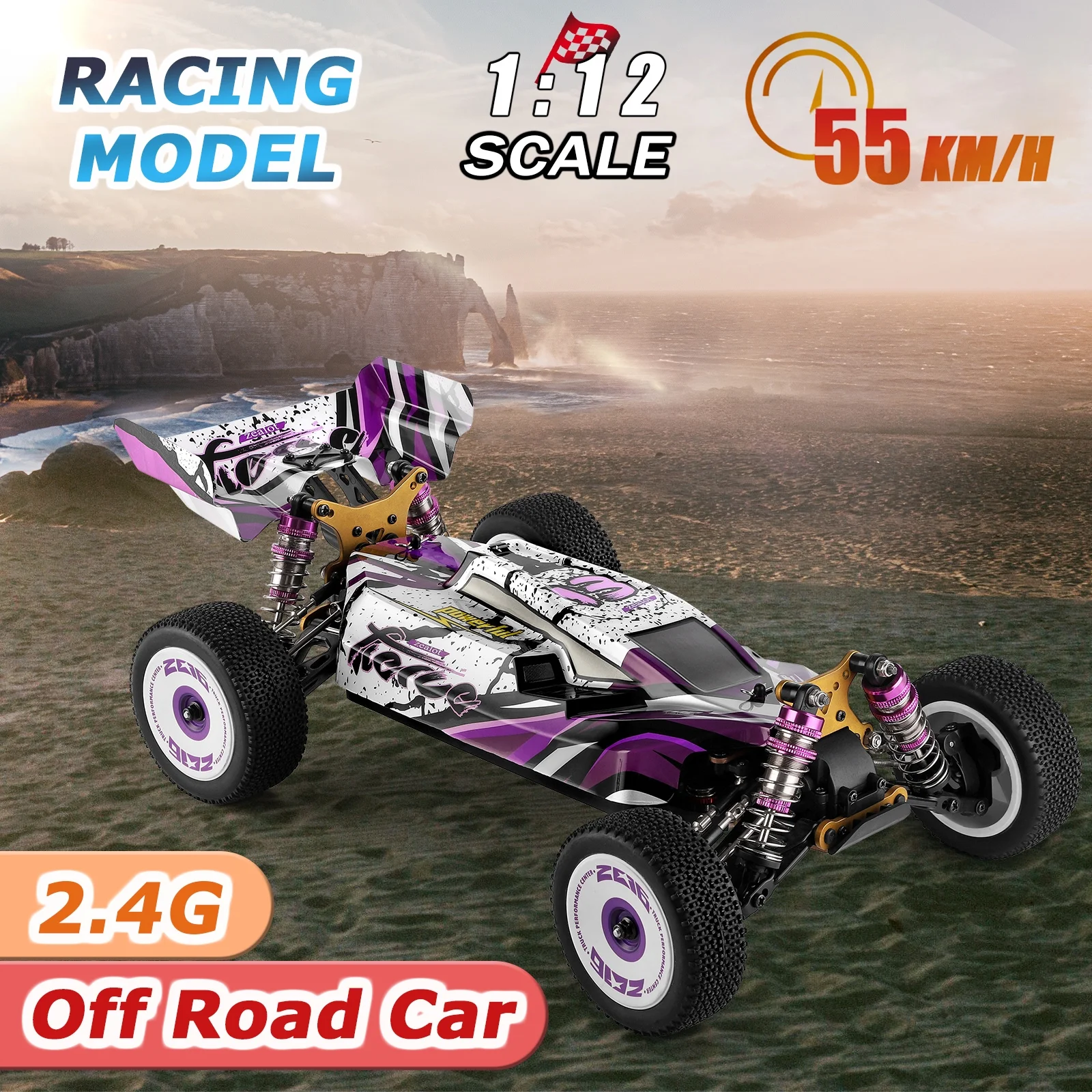 Wltoys RC Car,Off-Road Drift Car Aluminum Alloy Chassis Car 1/12 Zinc Alloy 2 Alloy Chassis Zinc RC Car Speed Car Battery 124019 Car 4WD Chassis Zinc Alloy 1/12 Scale Remote Ajcoflt Scale Remote Car