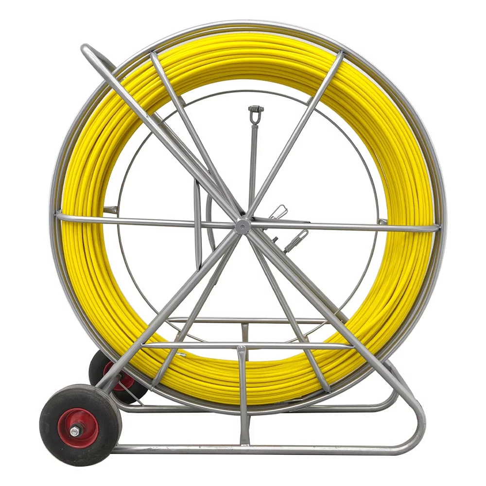 Techtongda 12mm*250m Fish Tape Fiberglass Wire Cable Running Rod Duct Rodder Fishtape Puller