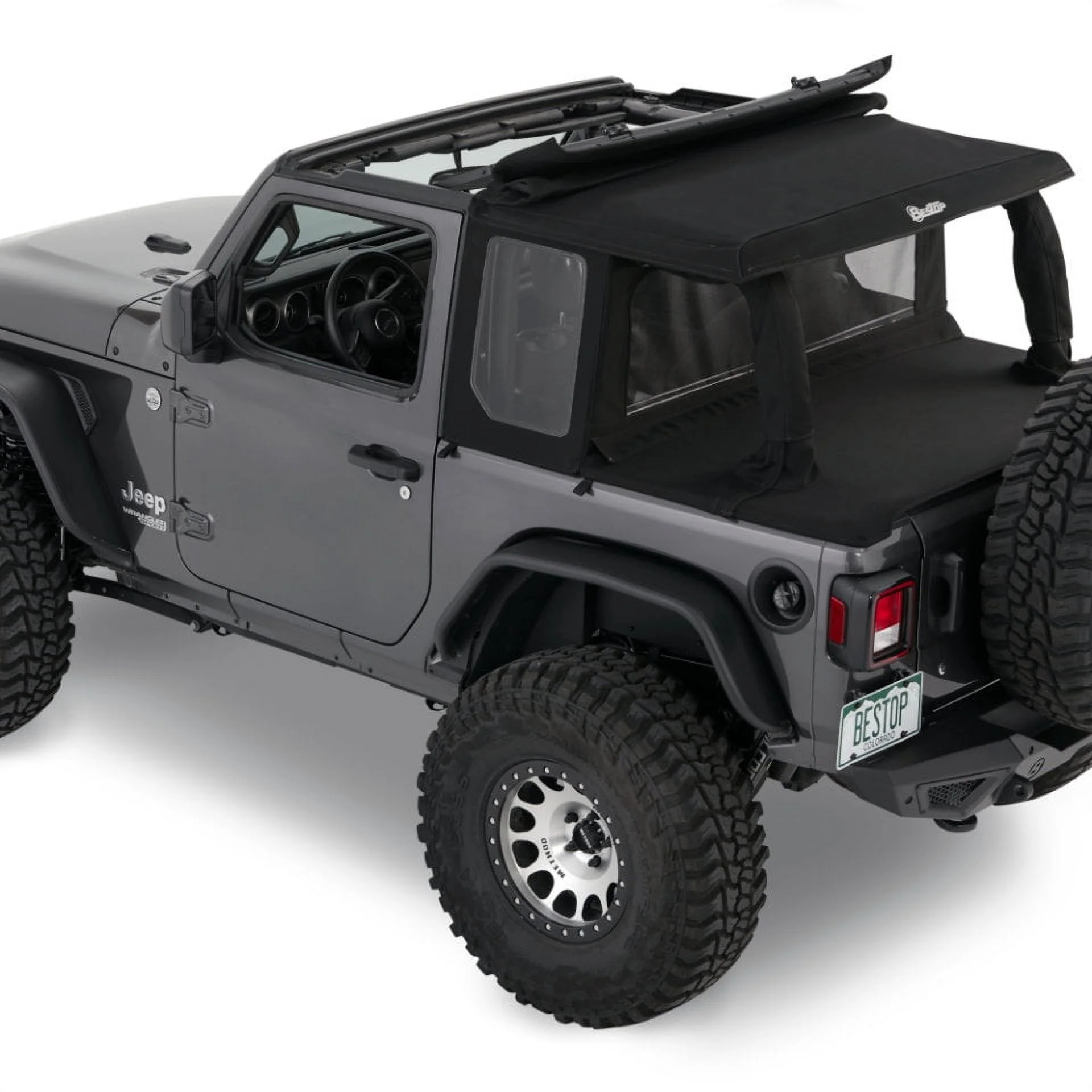 Bestop 80101 35 Halftop Accessory Kit Fits select: 2018-2019,2021 JEEP WRANGLER UNLIMITED