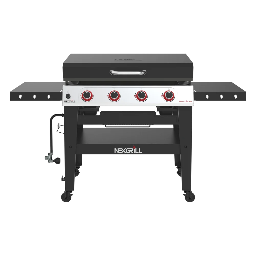 Nexgrill Daytona 4-Burner Propane Gas Griddle w/ Side Tables