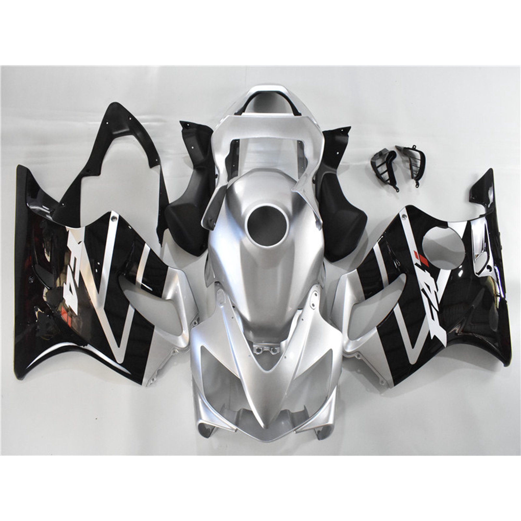 NT Fairing Motorcycle fairing kit Fit for HONDA 2001 2002 2003 CBR600 F4I CBR600F4I CBR 600F4I 01 02 03 With Tank Cover Silver Black Plastic Bodywork Bodyframe a052