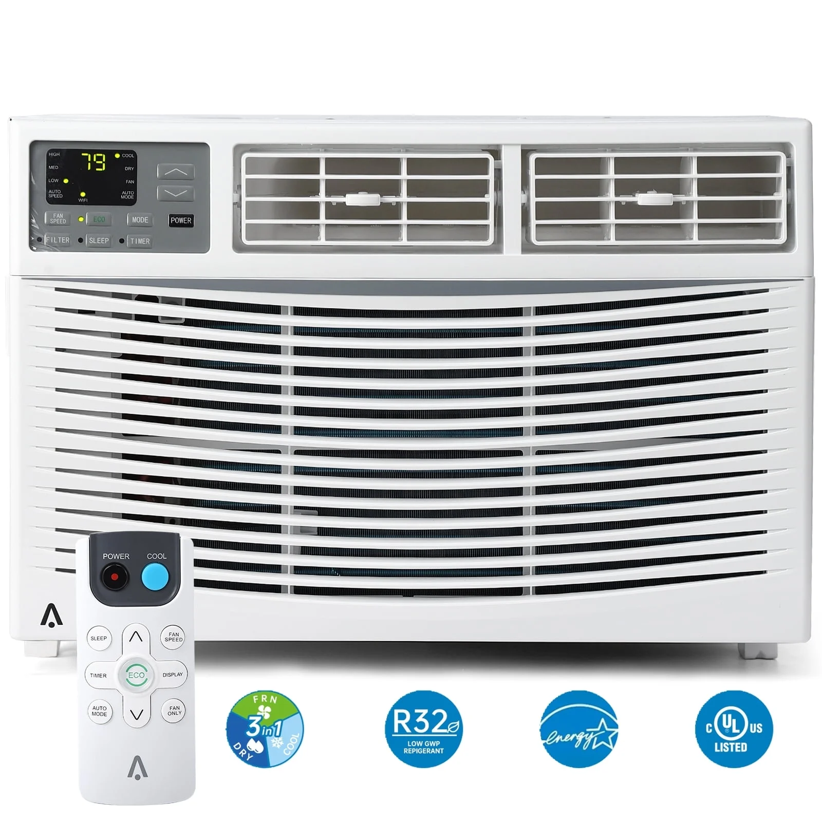 Homhougo—115V 8,000 BTU Smart Window Air Conditioner with Remote/APP Control