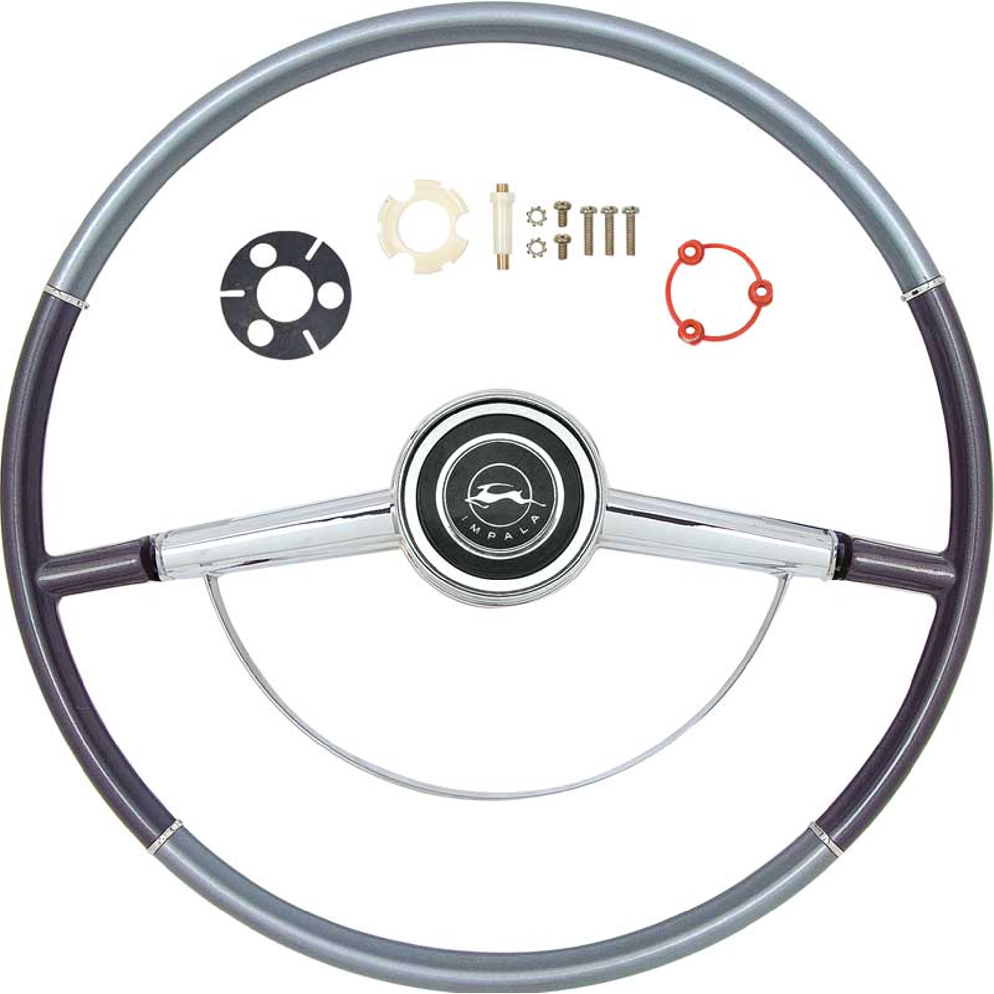 OER R64003 1964 Chevrolet Impala Two Tone Blue Steering Wheel Kit