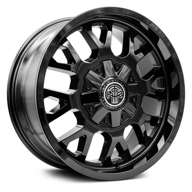 20 x 9.0 in. Vulcan 801 Gloss Black 8 x 165.1 & 8 x 170 Bolt Pattern 0 mm Offset 125.2 Center Bore Wheel
