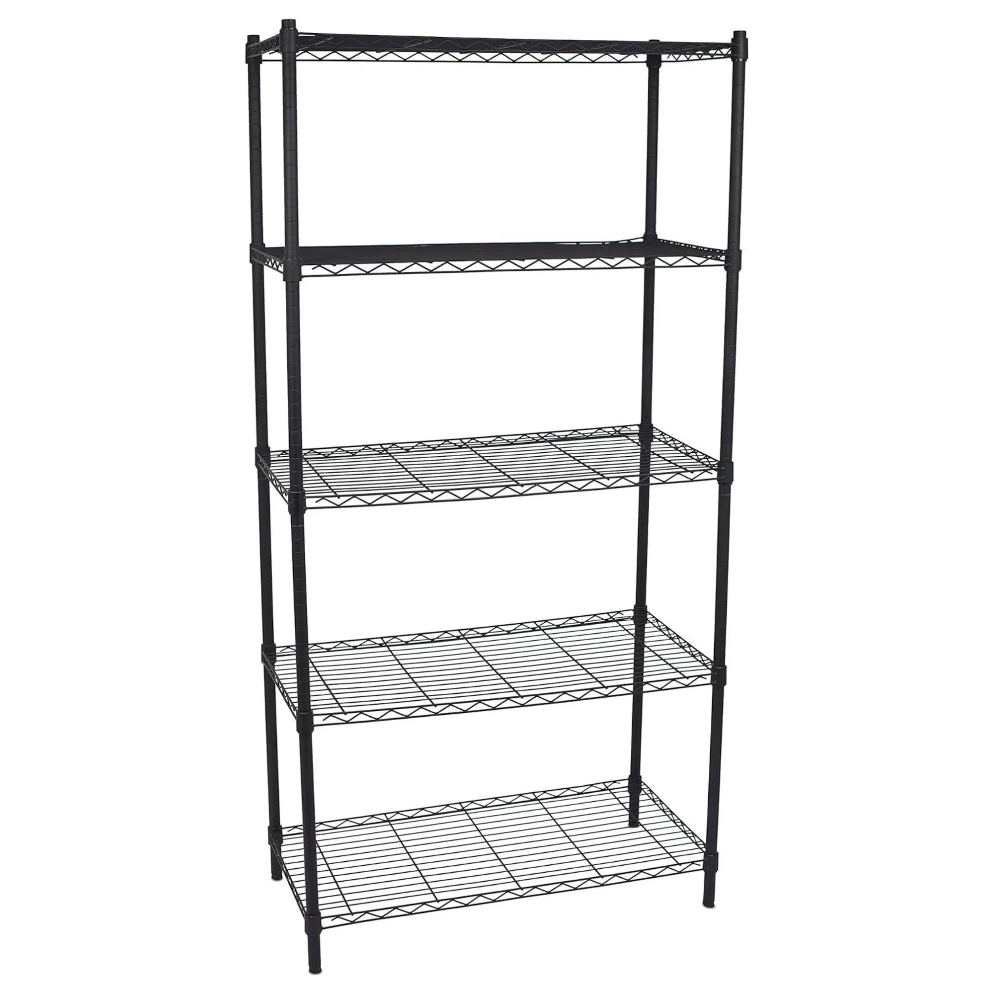 ZHANGHU 5-Shelf Adjustable Wire Shelving | 200 lbs. per Shelf | Heavy Duty Storage Shelving | Wire Rack Organizer | 36