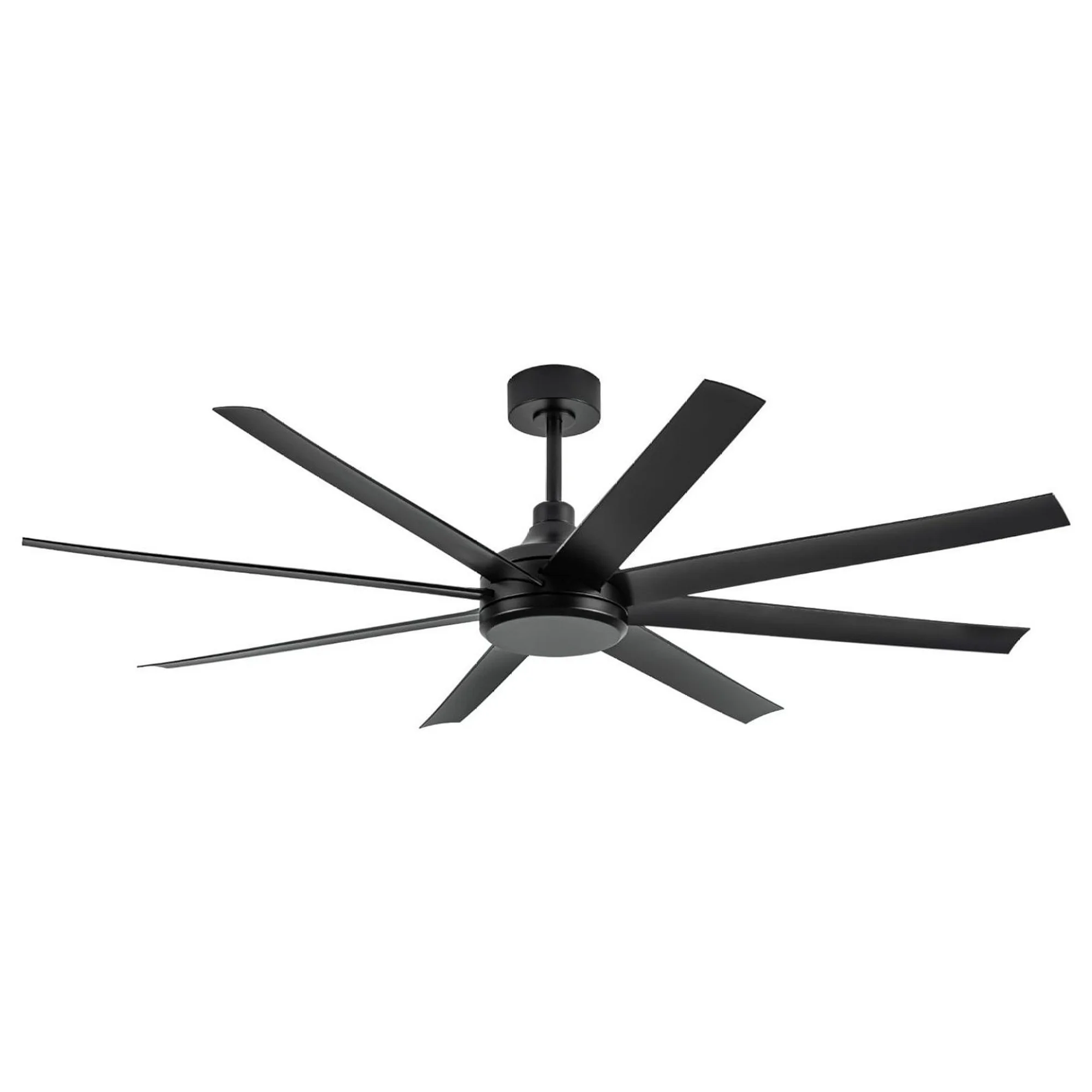 ZHANGHU 65 Inch Black Ceiling Fans without Light, Modern Farmhouse Ceiling Fan Control, Quite DC Motor, 8 Reversible Blades, 6-Speed, Timer Function Home Kitchen Ceiling Fans