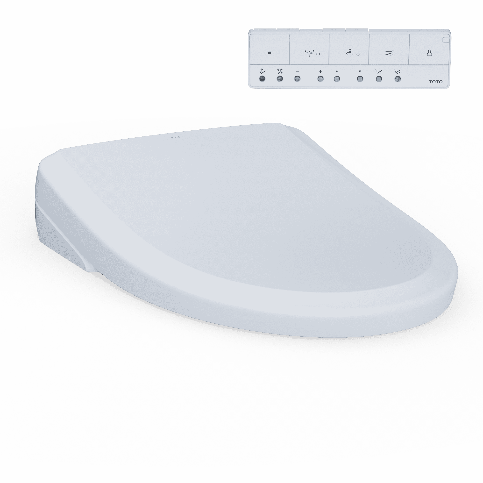TOTO S7A WASHLET+ Electronic Bidet Toilet Seat, EWATER+ Bowl and Wand Cleaning, Auto Open and Close Classic Lid, Elongated, Cotton White - SW4734AT40#01