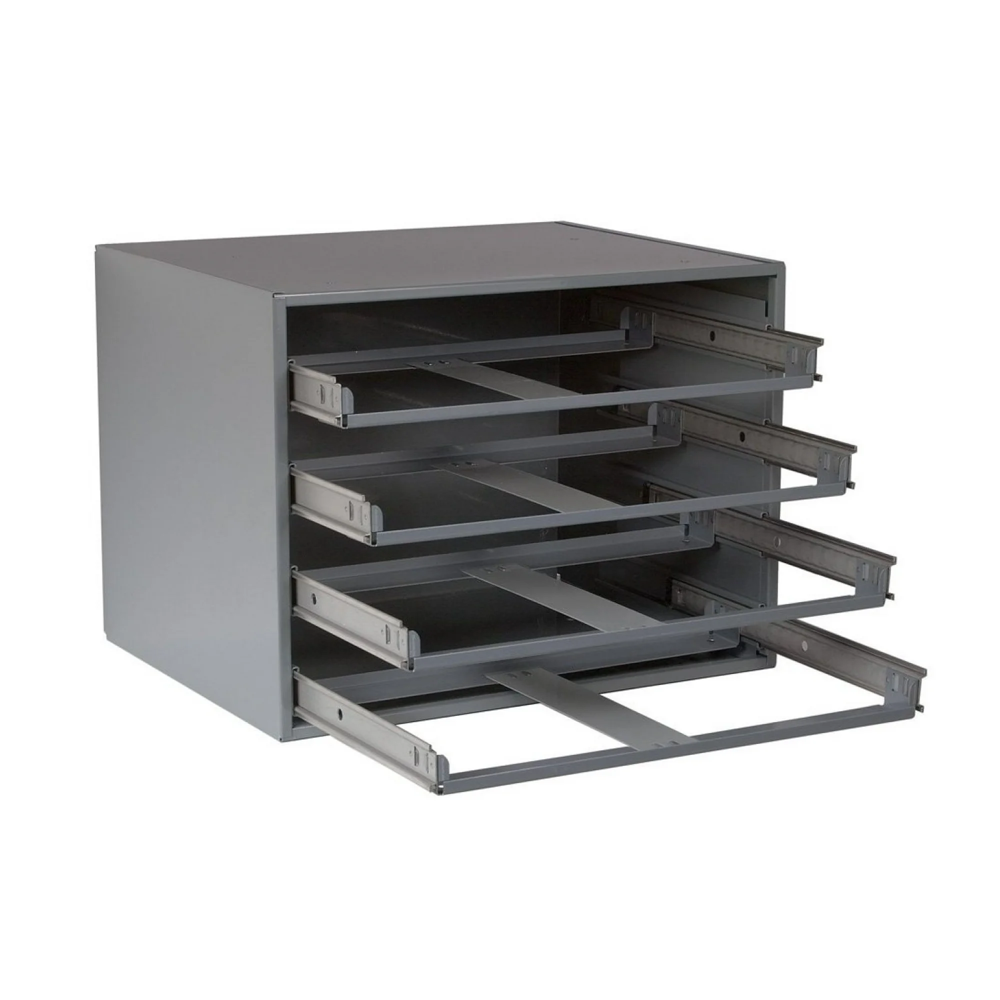 ZHANGHU 303-95 Gray Cold Rolled Steel Slide Rack for 4 Large Compartment Box, 20