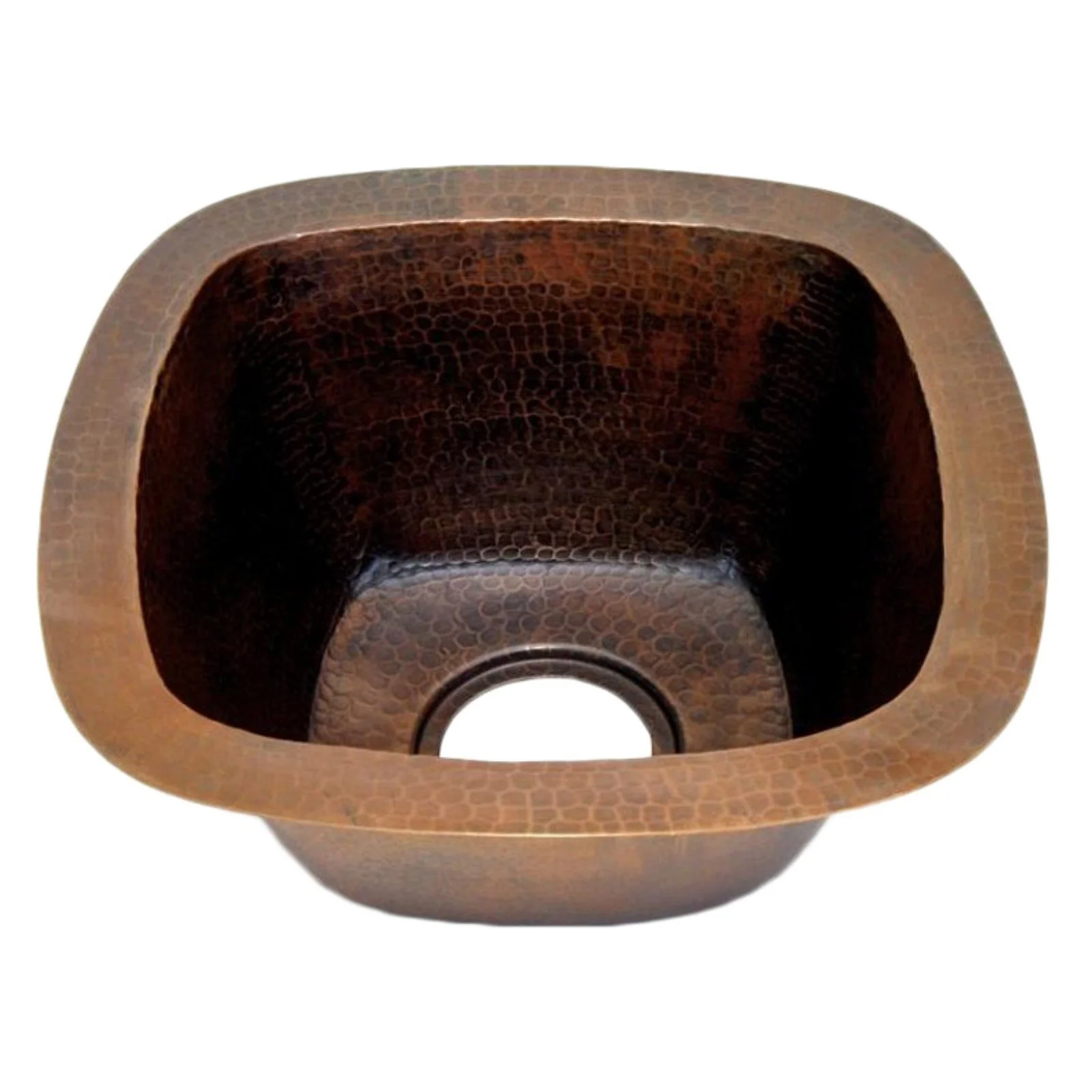 Novatto TCB-003AN SAN SALVADOR Square Antique Copper Bar and Prep Sink