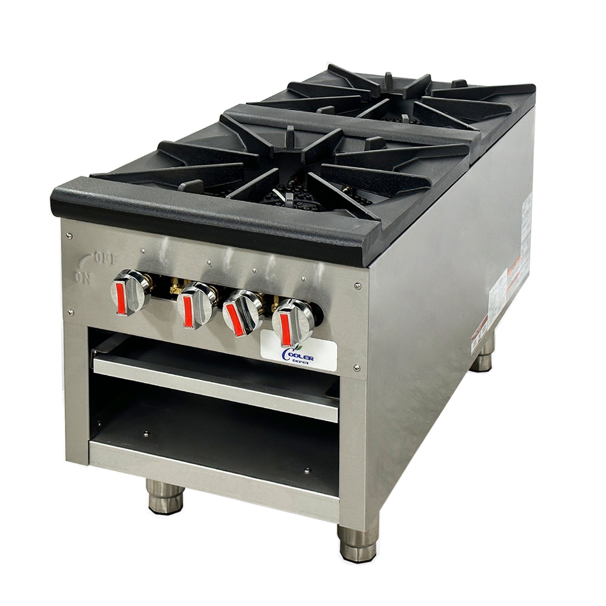 NSF 18ins double hole stock pot range HS-1D