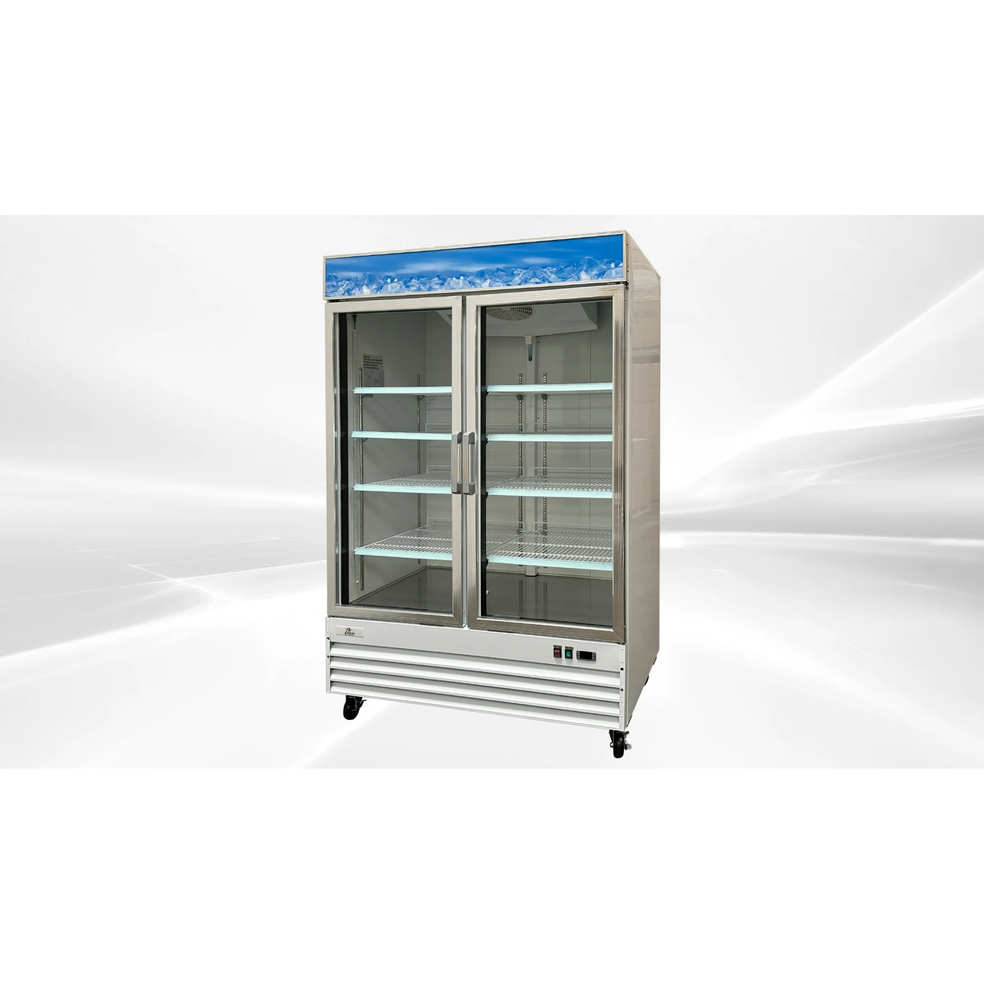 NSF 53 Ins Two Glass Door Freezer SS  D1.2BM2F