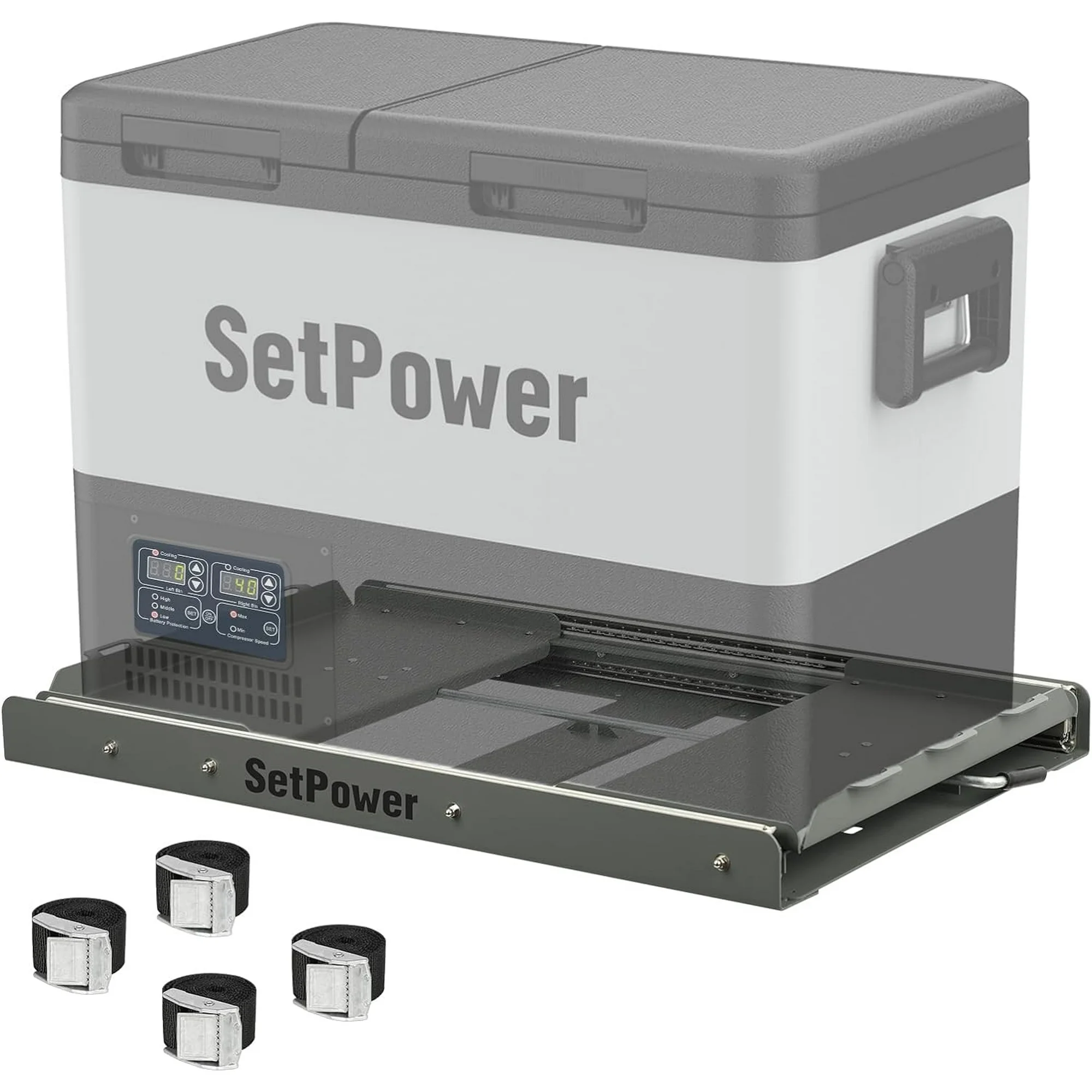 Setpower Slide Mount For PT35 PT45 PT55 RV45 Dual Zone, RV60 Dual Zone Portable Fridge For Vehicles, Slide Mount For Electric Cooler For car