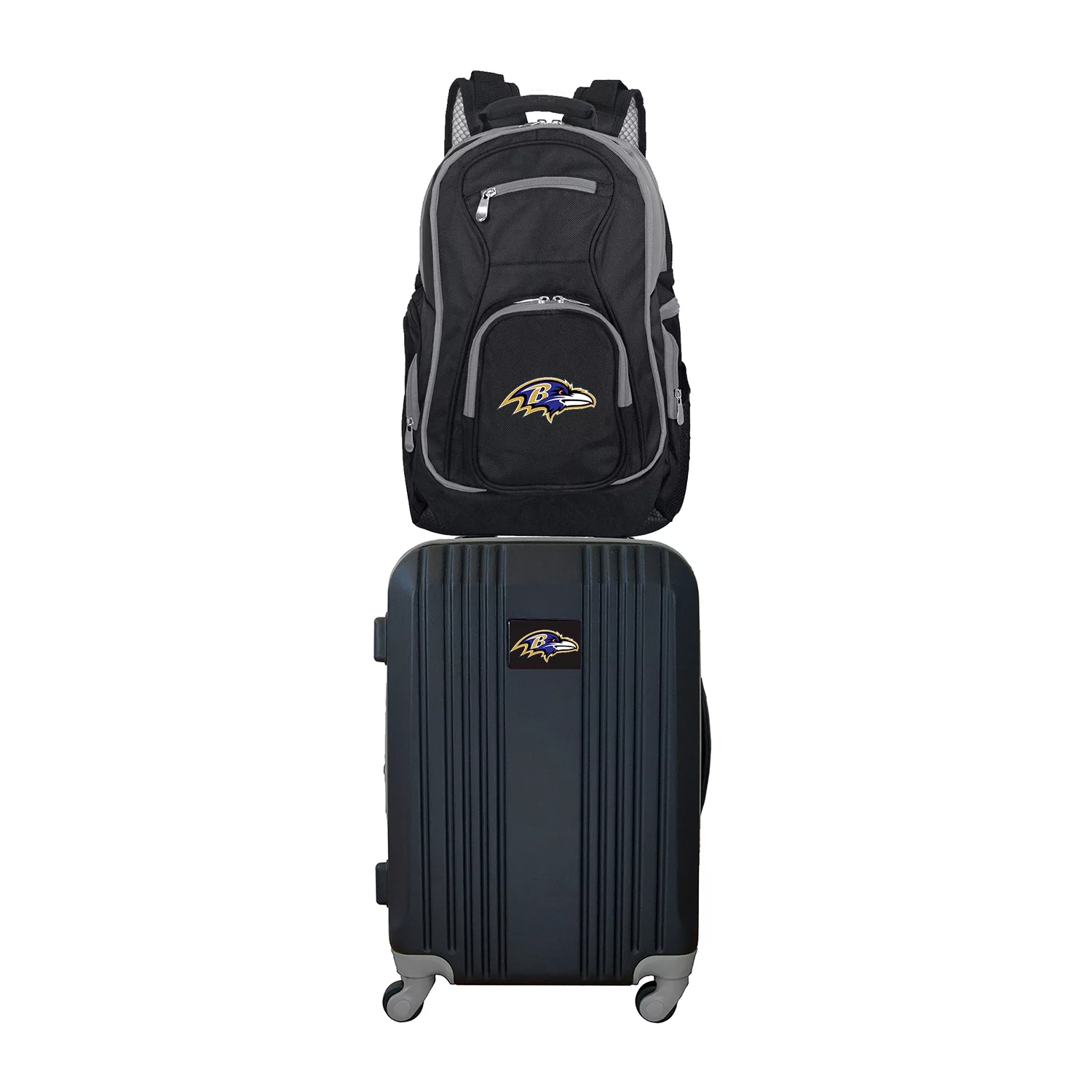 NFL Baltimore Ravens 2-Piece Luggage and Backpack Set