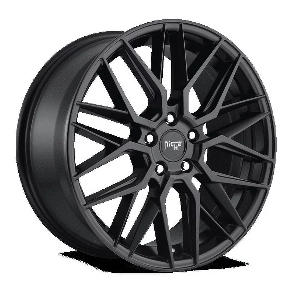 Niche 1PC Aluminum Rim M190 GAMMA 19X8.5in Matte Black Finish, M190198531+40