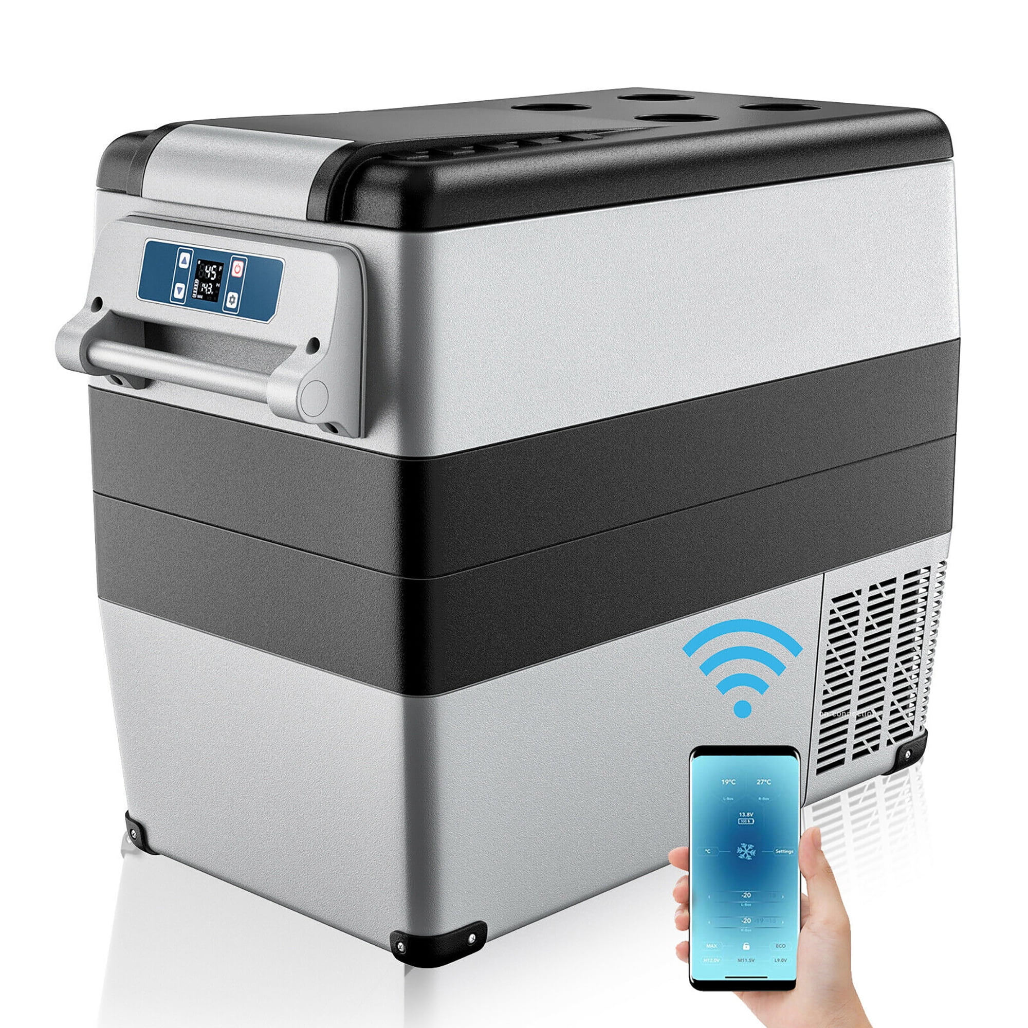 STAKOL 53 Quarts Portable Electric Car Cooler Refrigerator/Freezer Compressor for RVs Camping