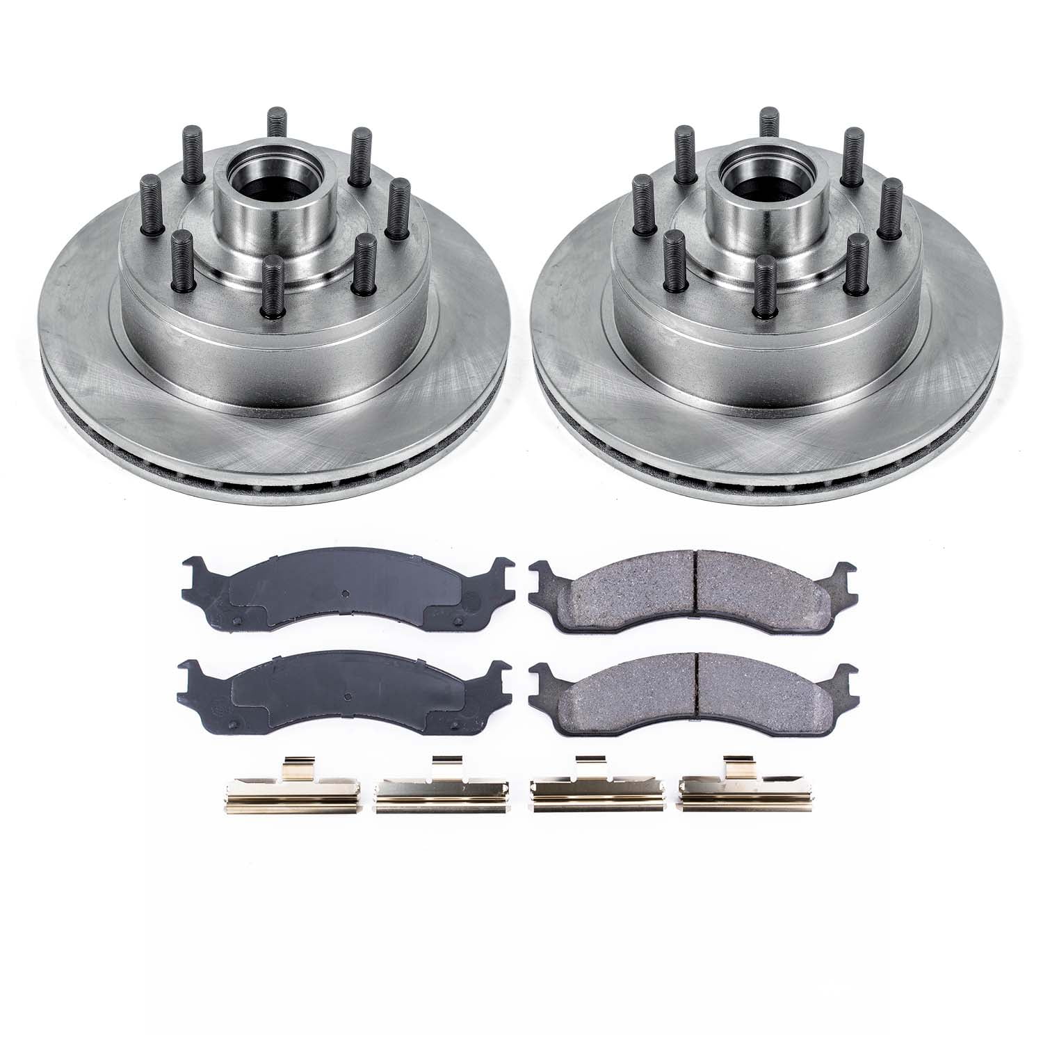 Ultimate Brakes Front Ceramic Brake Pad and Rotor Kit with Hardware WM80541