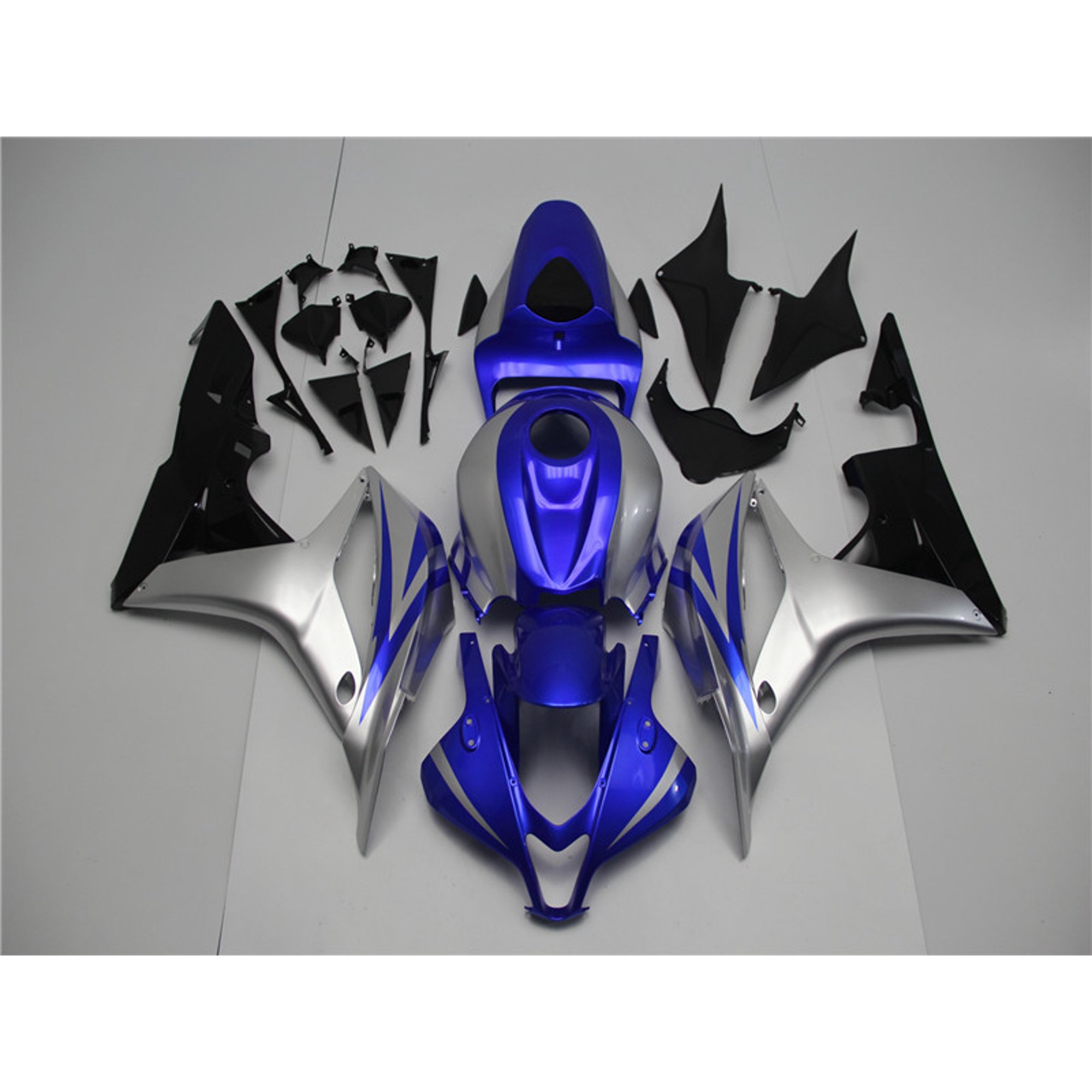 NT Fairing Fairings kit Fit for HONDA Motorcycle Sport Bike 2007 2008 CBR600RR ABS Injection Mold 24 lbs Silver Blue a066