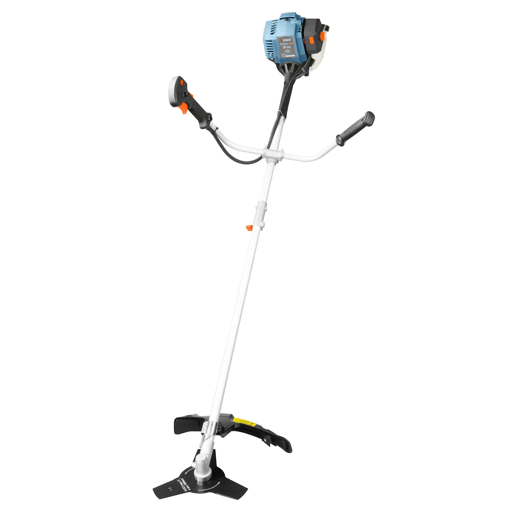 SENIX 31 cc 4-Cycle Gas Powered 10-in Brush Cutter/17.7-in Cutting Swatch, Bump Feed, GTBCU4QL-M