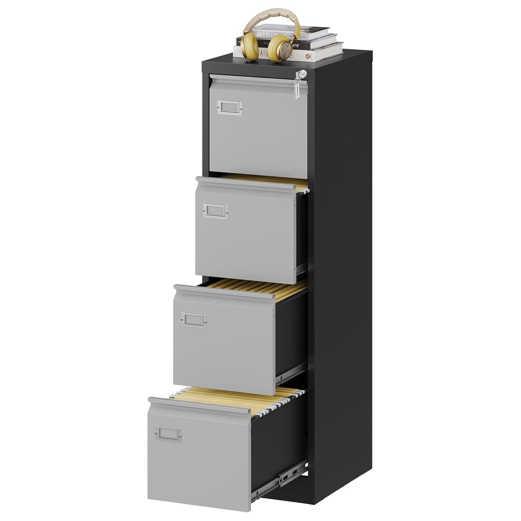 ZHANGHU File Cabinets - 4 Drawers Vertical 17.8