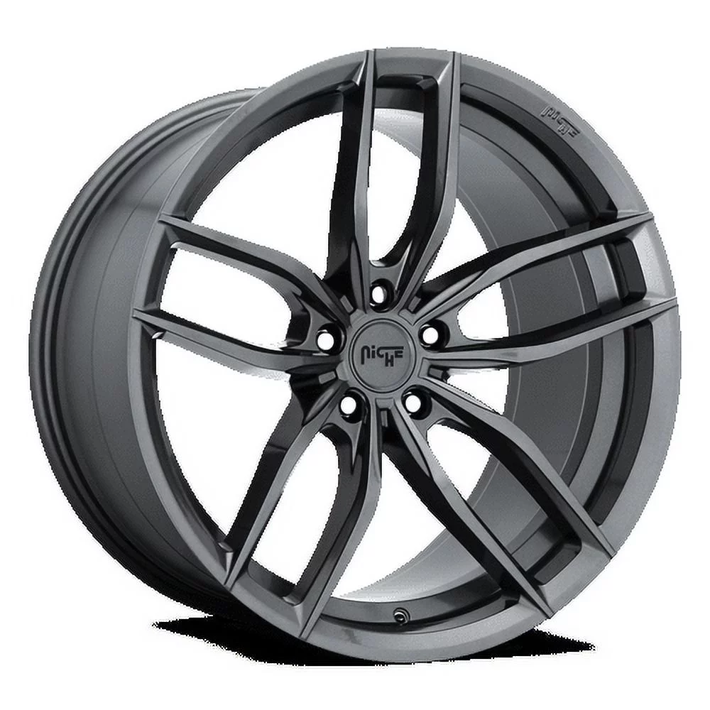 Niche 1PC Aluminum Rim M204 VOSSO 19X8.5in Matte Anthracite Finish, M204198565+45