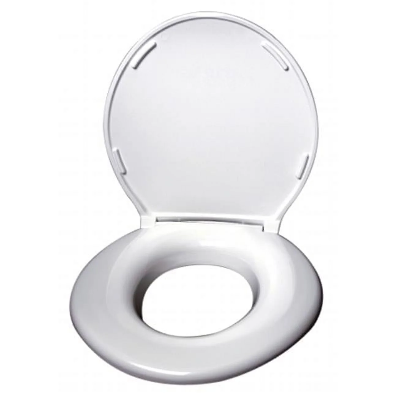 Toilet Seat Open Front Less Cover - White