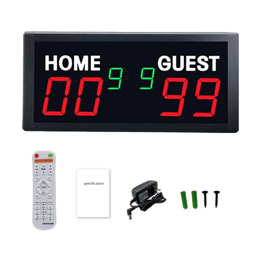 BCLONG Football Basketball Electronic Scoreboard Digital Scorer Led Scoreboard
