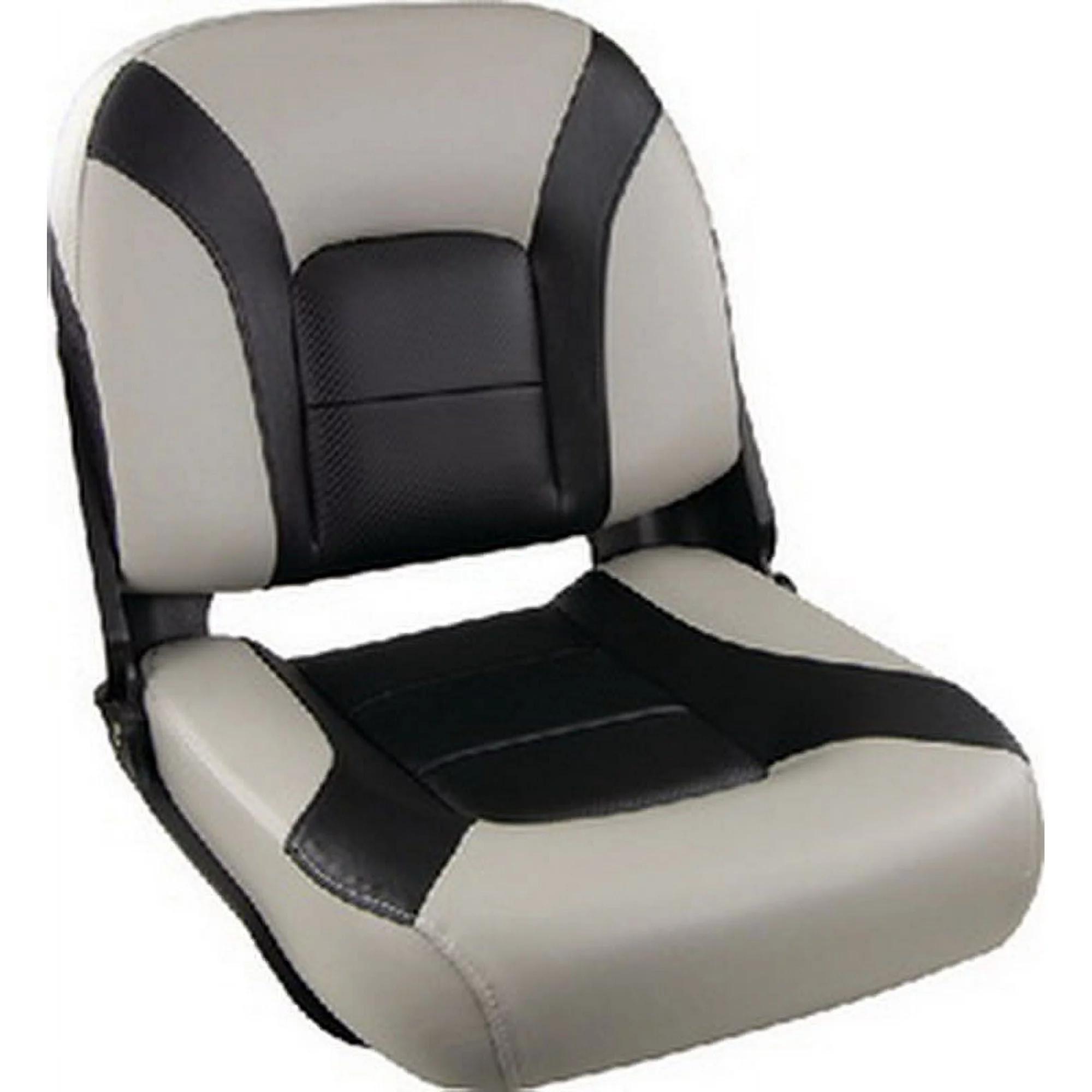 Springfield Marine 1061077-1 Springfield 10610771 Skipper Low Back Fold Down Seat, Charcoal & Gray