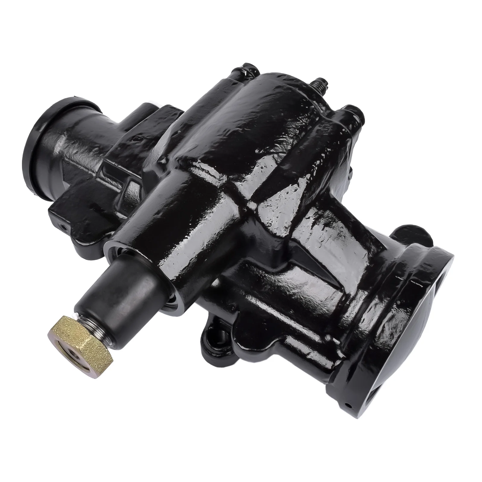 NEWZQ Power Steering Gear Box Fits select: 2011-2020 Chevrolet Silverado GMC Sierra Pickup Black 1Pc