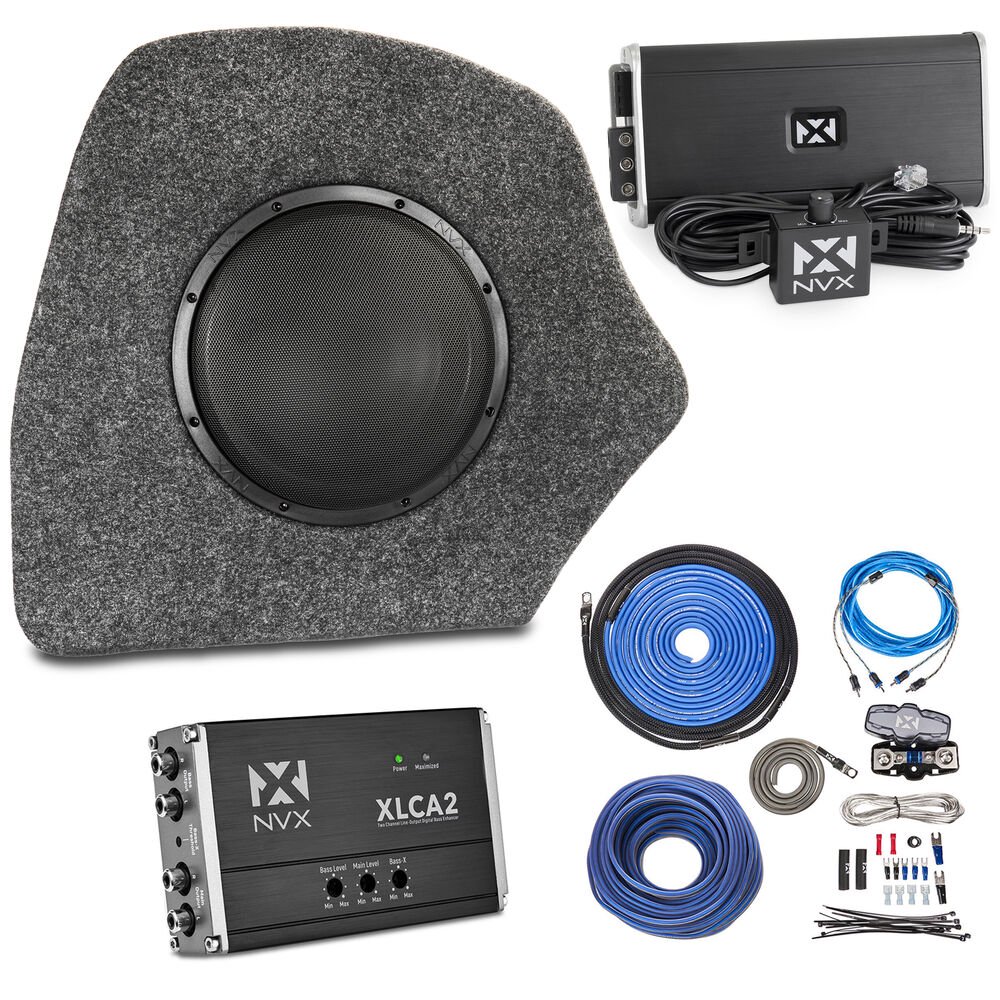 NVX PBK-TOYCOR-G11 Custom Subwoofer Bass Package for 2014-2018 Toyota Corolla 10