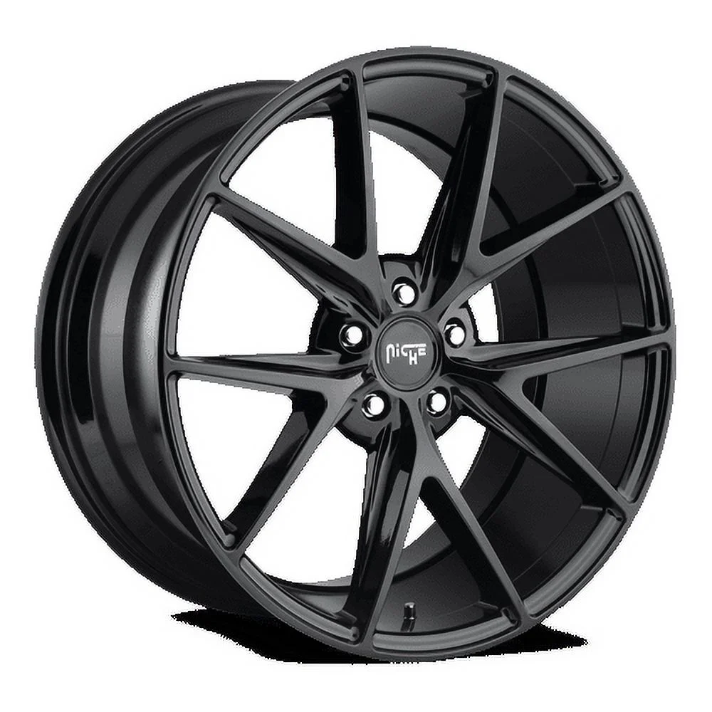 Niche 1PC Aluminum Rim M119 MISANO 20X9in Gloss Black Finish, M119209065+35