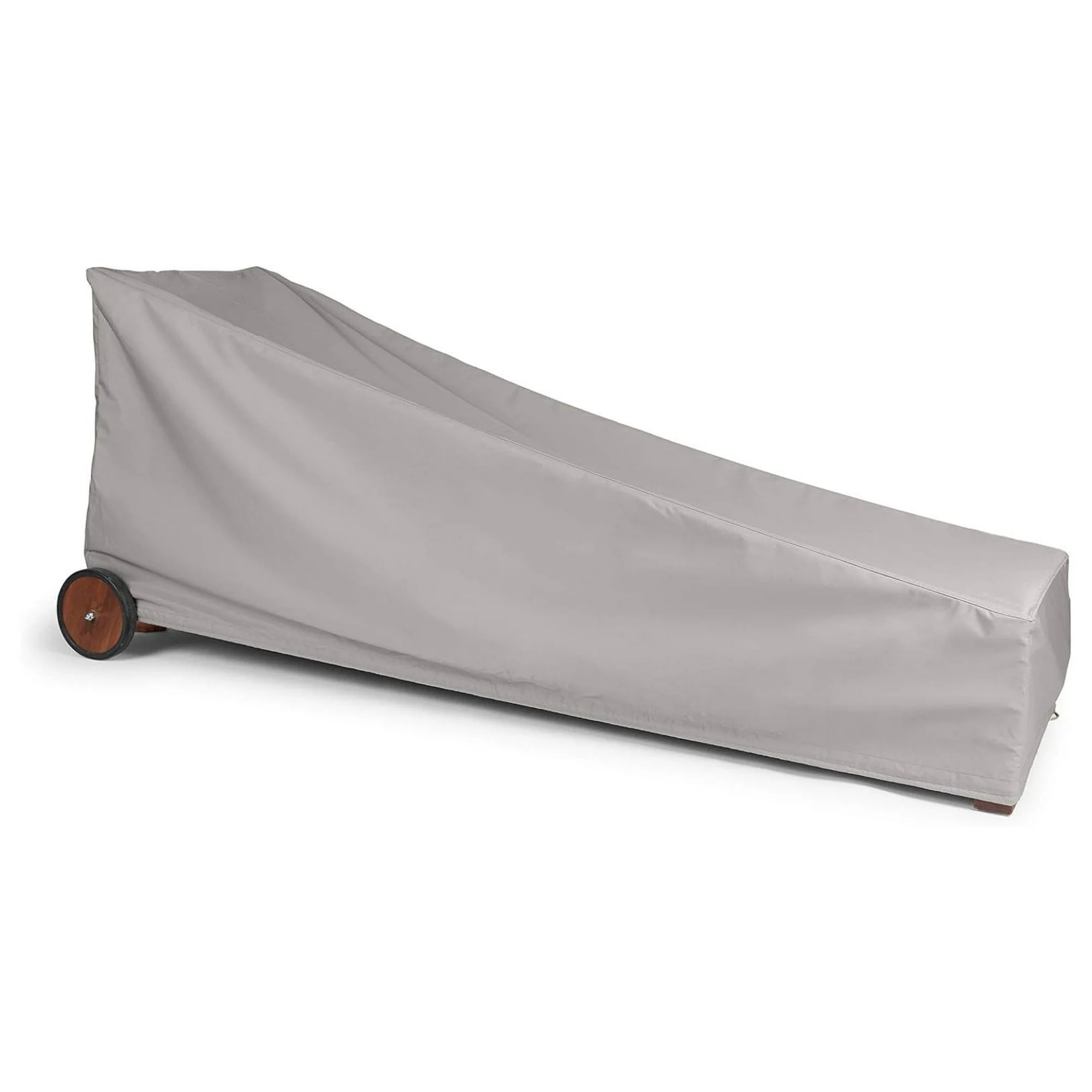 ZHANGHU Chaise Lounge Cover - Heavy-Duty Polyester, Weather Resistant, Drawcord , Seating and Chair Covers, 32W x 72D x 32H, Ripstop Grey