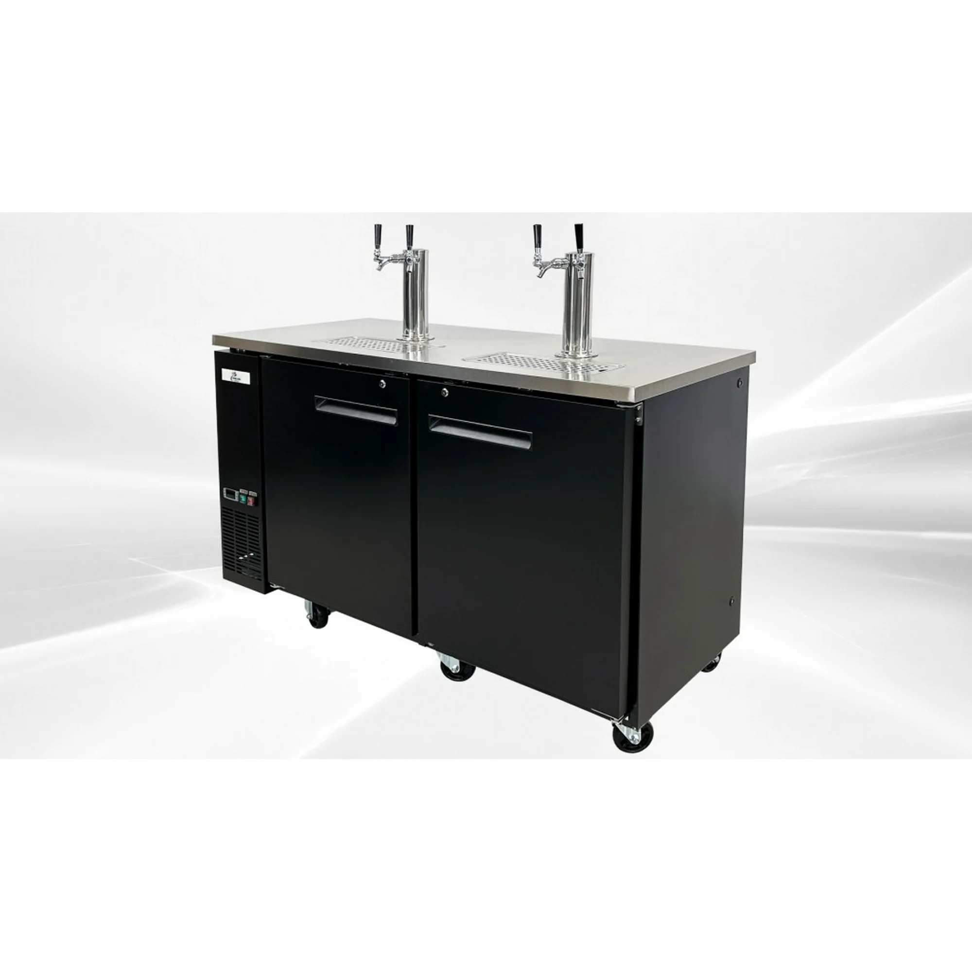 Cooler Depot 60 In. Kegerator Commercial Beer Dispenser 4 Taps UUD24-60