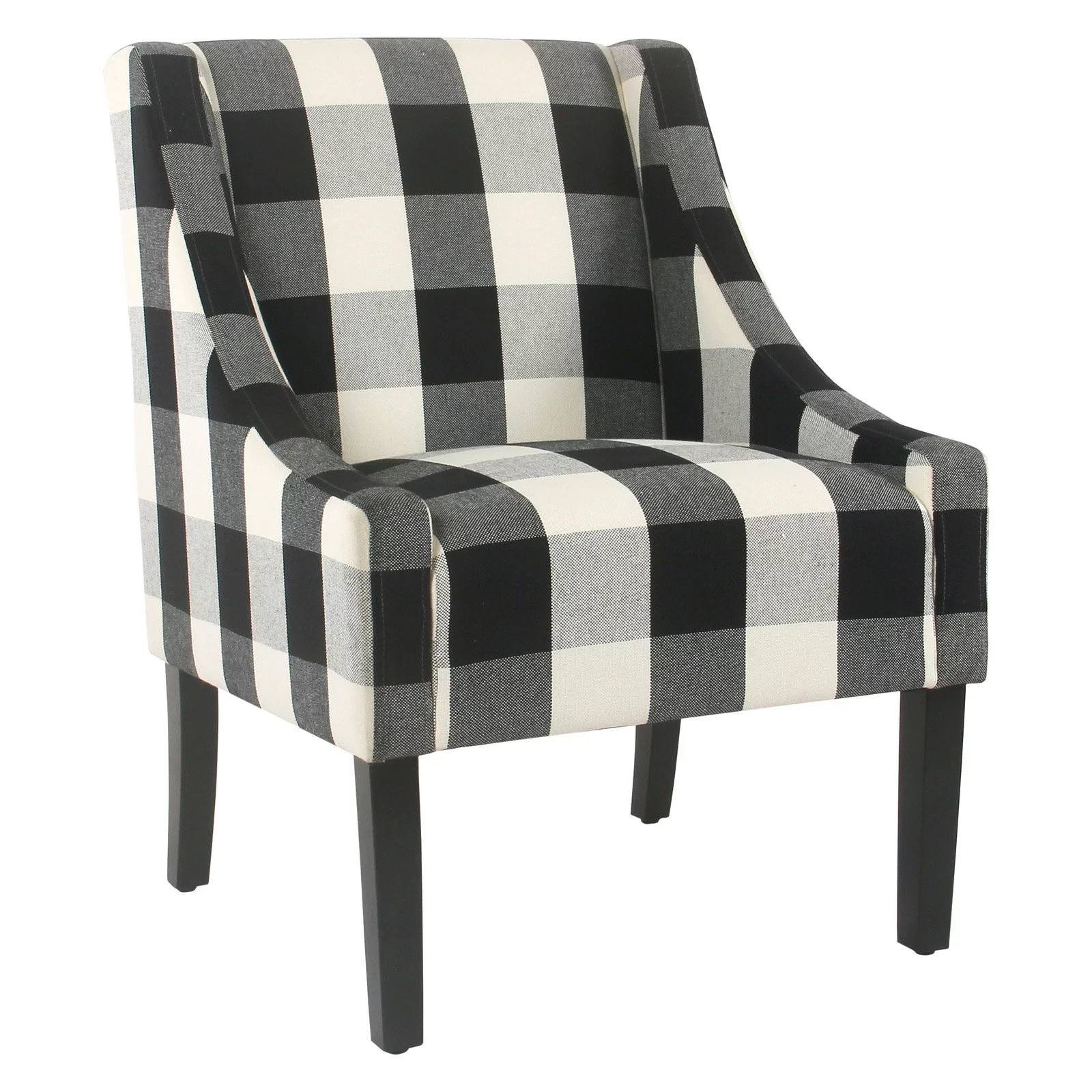 HomePop Modern Swoop Accent Armchair