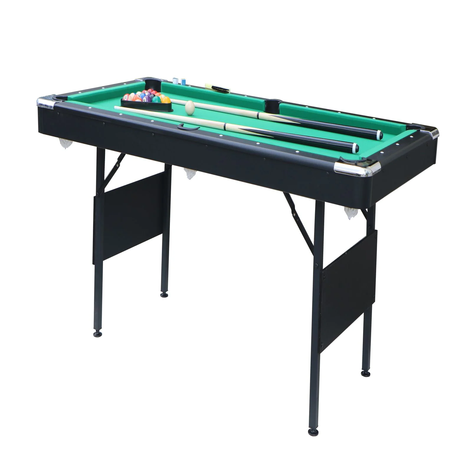 5.5 FT 3-in-1 Portable Pool Table,Stable Pool Table,Mini Billiard Table,Billiard Table,Table Tennis,Dining Table,with Safety Anti Collapse Locks Legs,for Adult/Teenagers/Kids