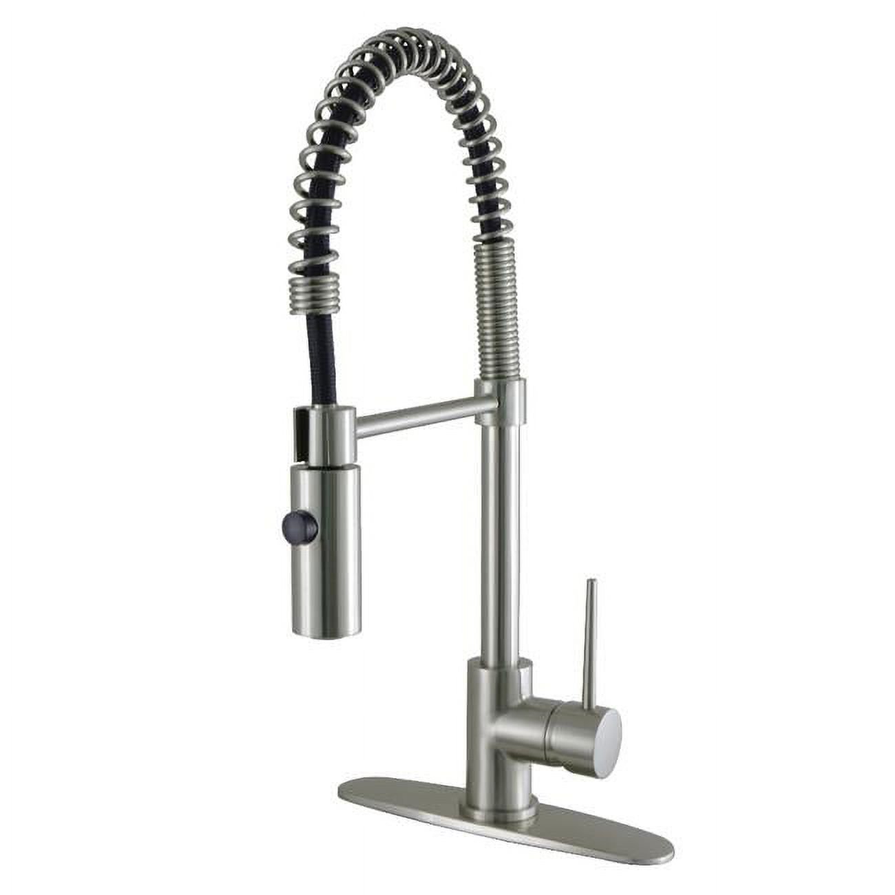 New York Single-Handle Pre-Rinse Kitchen Faucet, Brushed Nickel