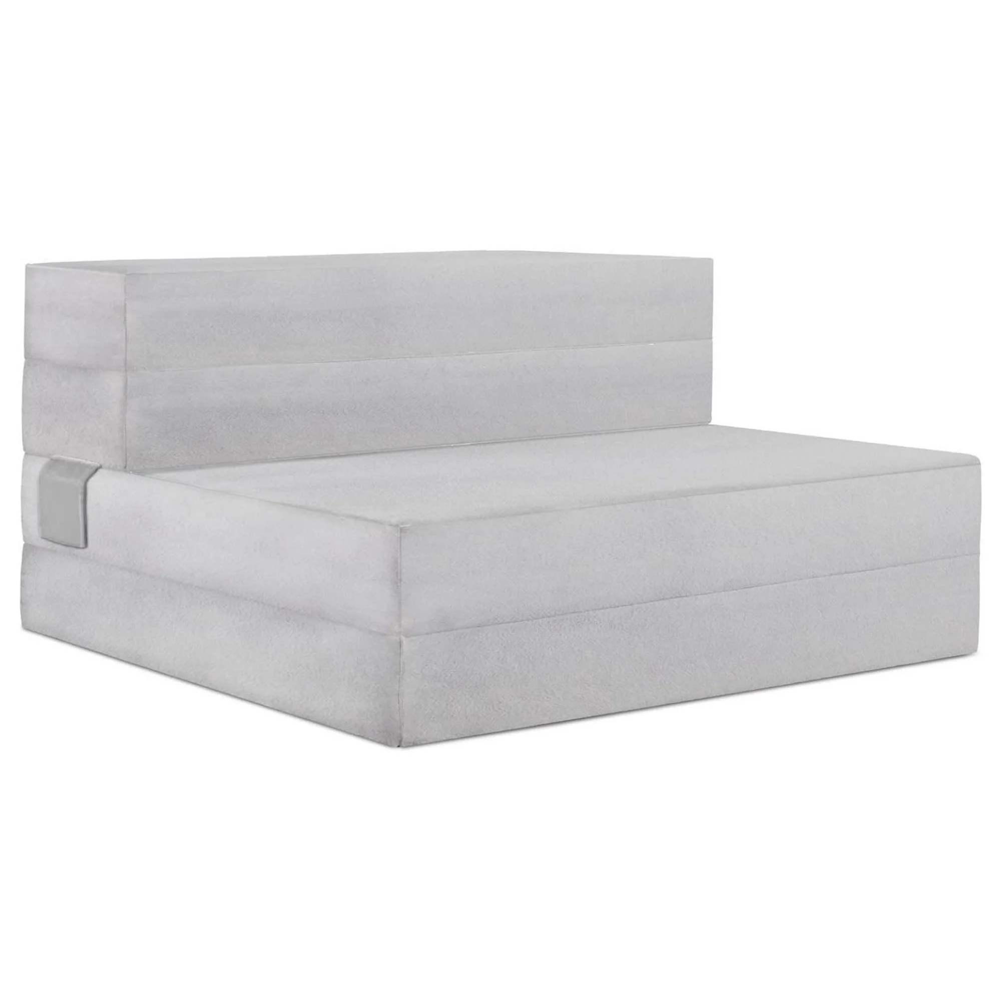 ZHANGHU 4.5 Trifold Sofa + Mattress | XL Size | Portable Certi PUR-US Certified Firm Foam Folds Into Couch | Washable Panne Velvet Material w/Non-Slip Base | 78L x 38W x 4.5H